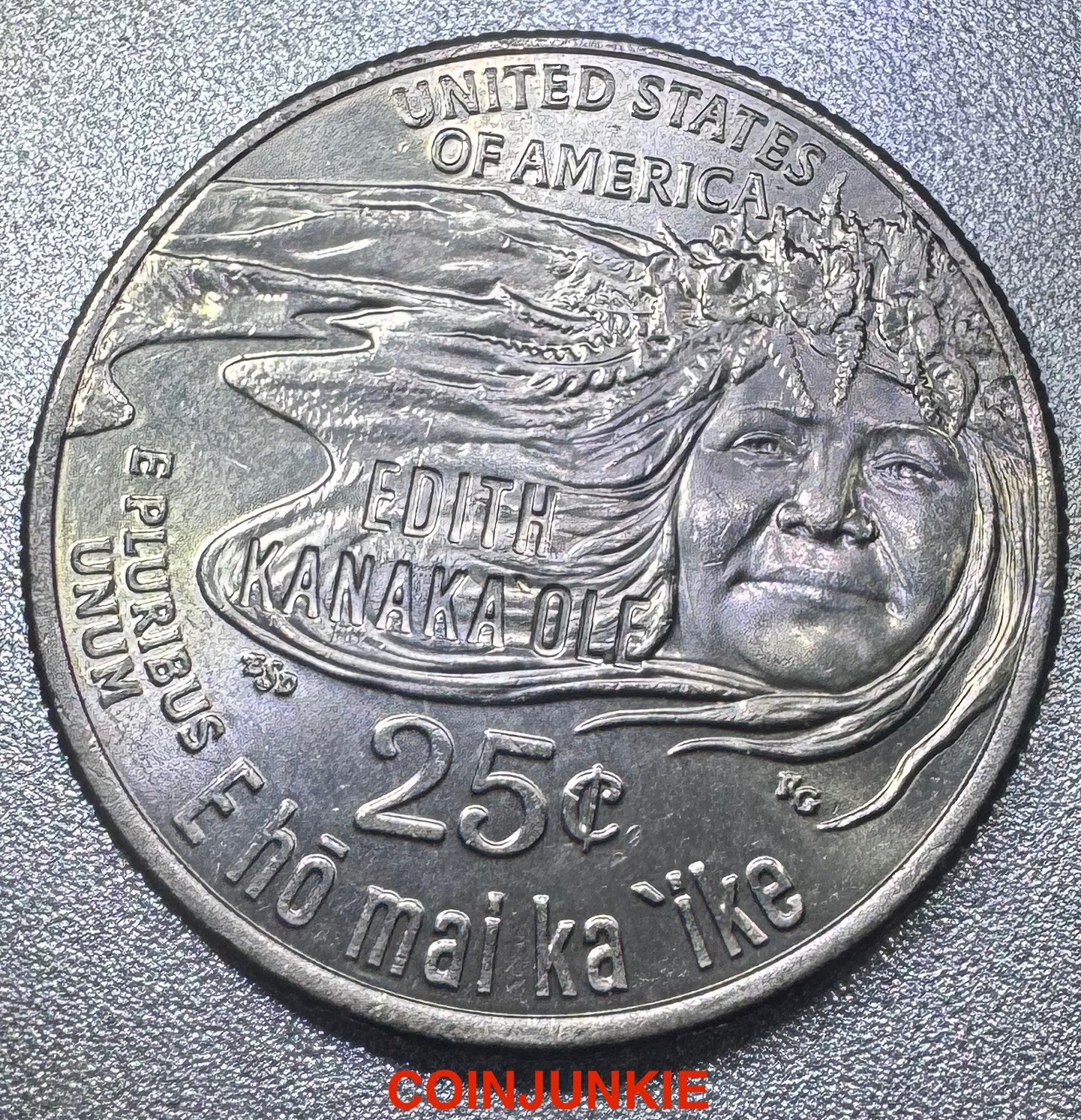 2023 P Edith Kanaka’olé Quarter-MINT ERRORS-DIE CHiPS-STRIKE THROUGH 🔥