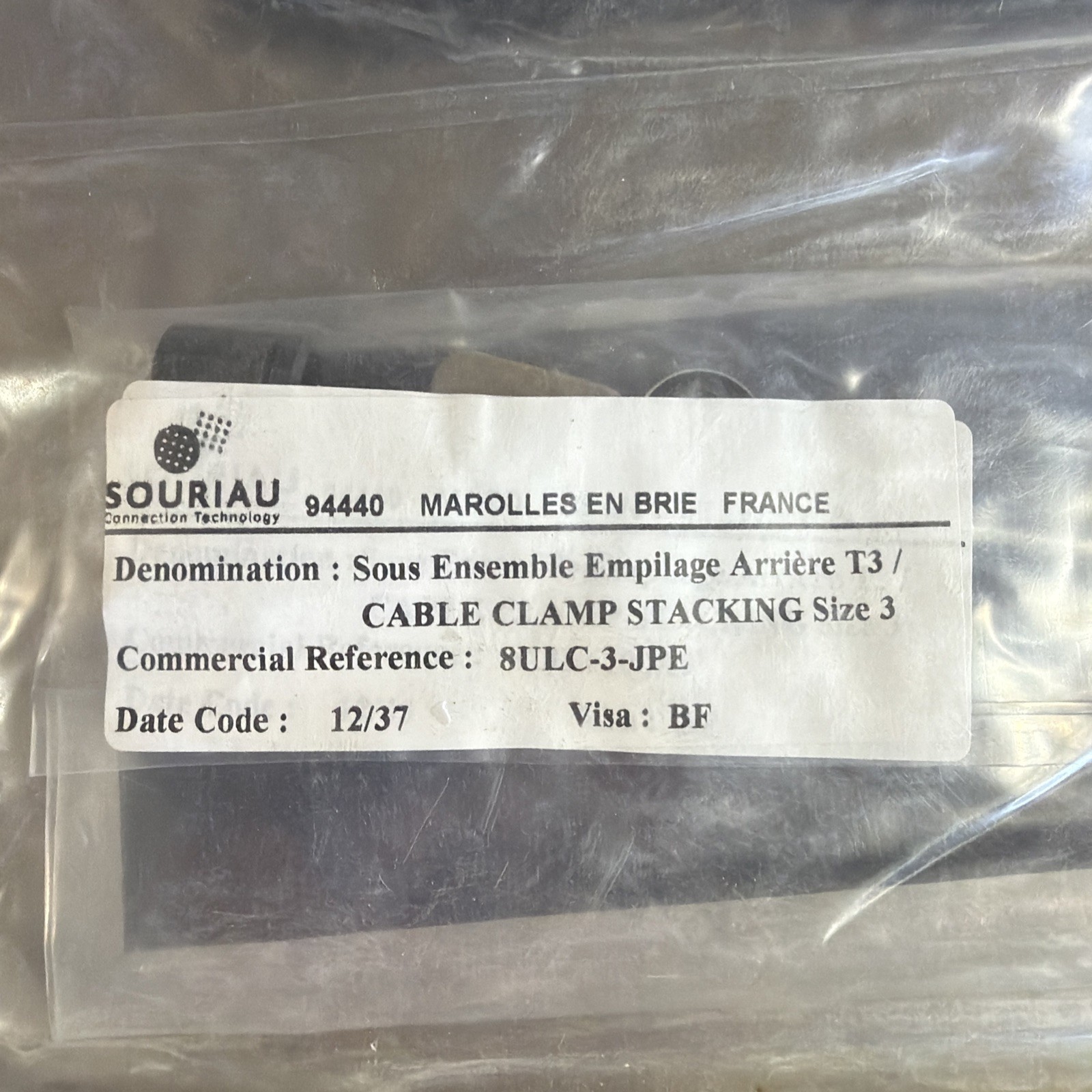 SOURIAU 8ULC-3-JPE / 8ULC3JPE Nos Surplus
