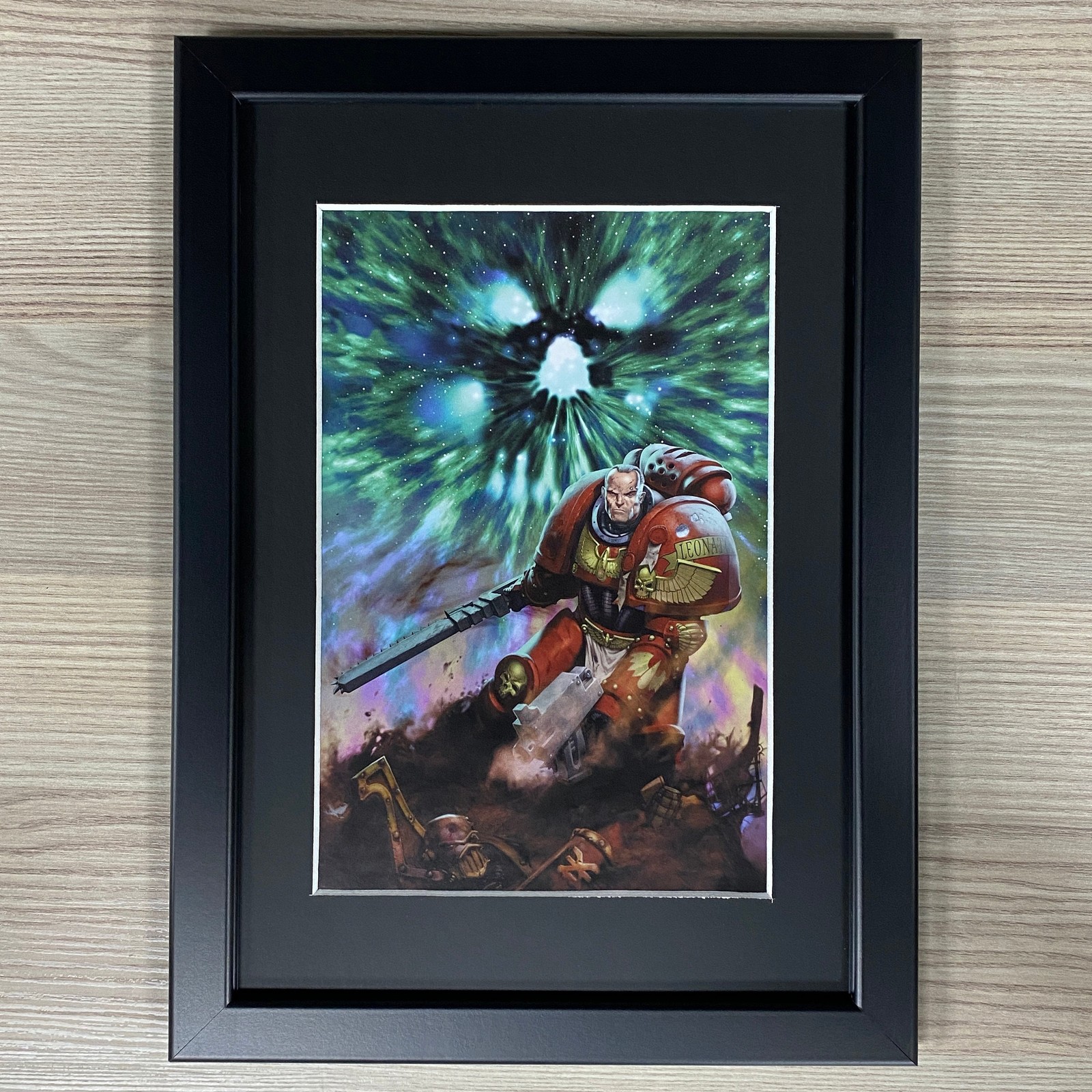 LEONATOS BLOODQUEST FRAMED ART ADEPTUS ASTARTES BLOOD ANGELS WARHAMMER 40K