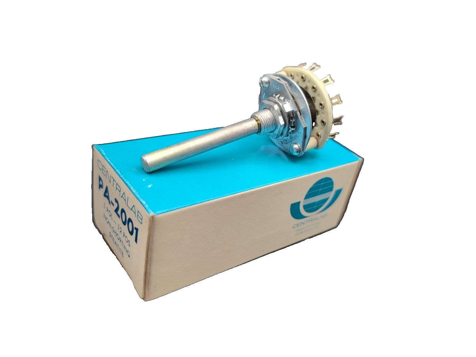 CENTRALAB PA-2001, Rotary Switch, 1 POL-12POS, Non-Shorting Selector (Qty 1)