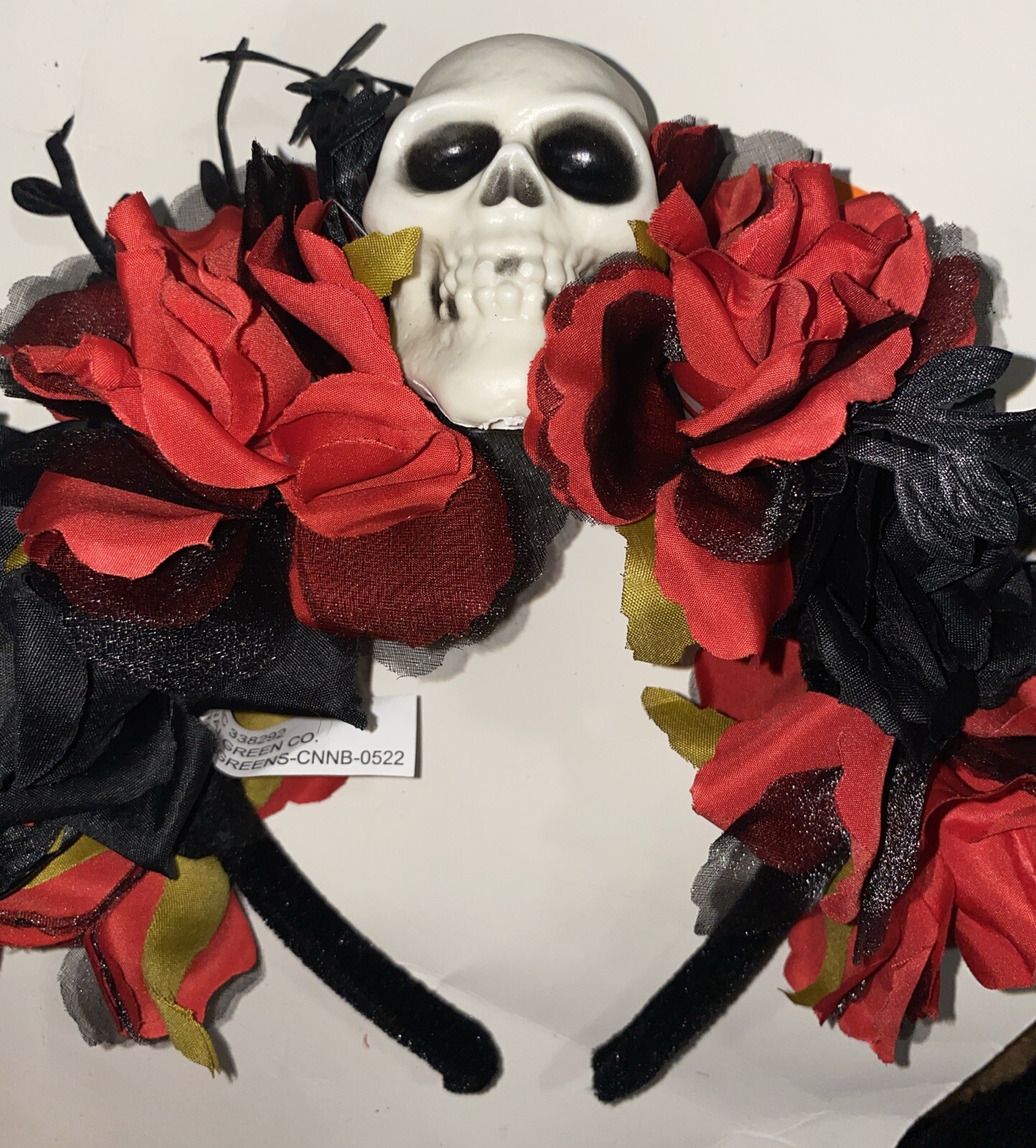 Day of the Dead Headband Skeleton Halloween Costume Skull Rose Headband Cosplay