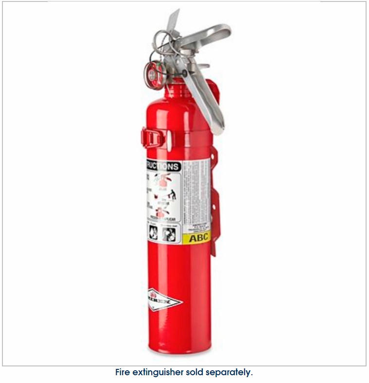 Fire Extinguisher Bracket - 2 1⁄2 lb. Standard Vehicle Mount - Red
