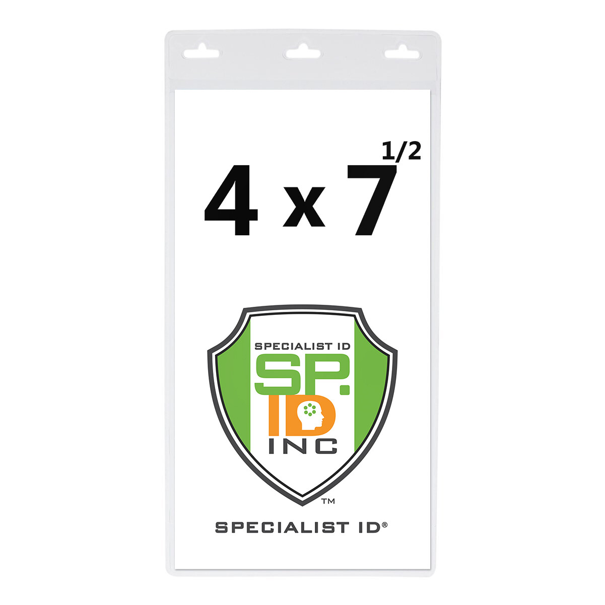 2 Pack 4x7 Extra Large Badge & Ticket Holders for Special Events- 4 x 7 Sleeves