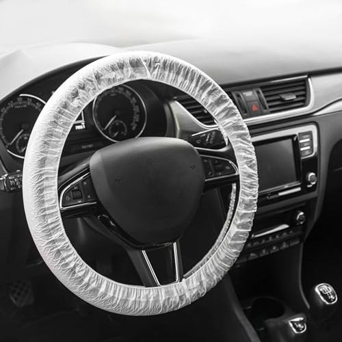 Disposable Steering Wheel Covers, Transparent Car Translucent-50pcs