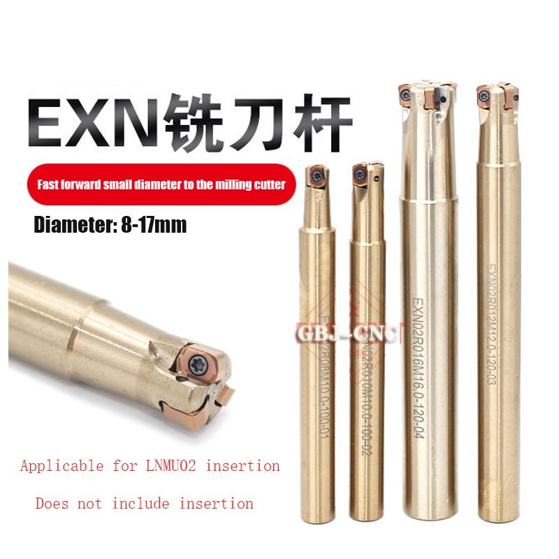 LNMU02 For  EXN02R Small diameter 8-17mm carbide Milling Insert