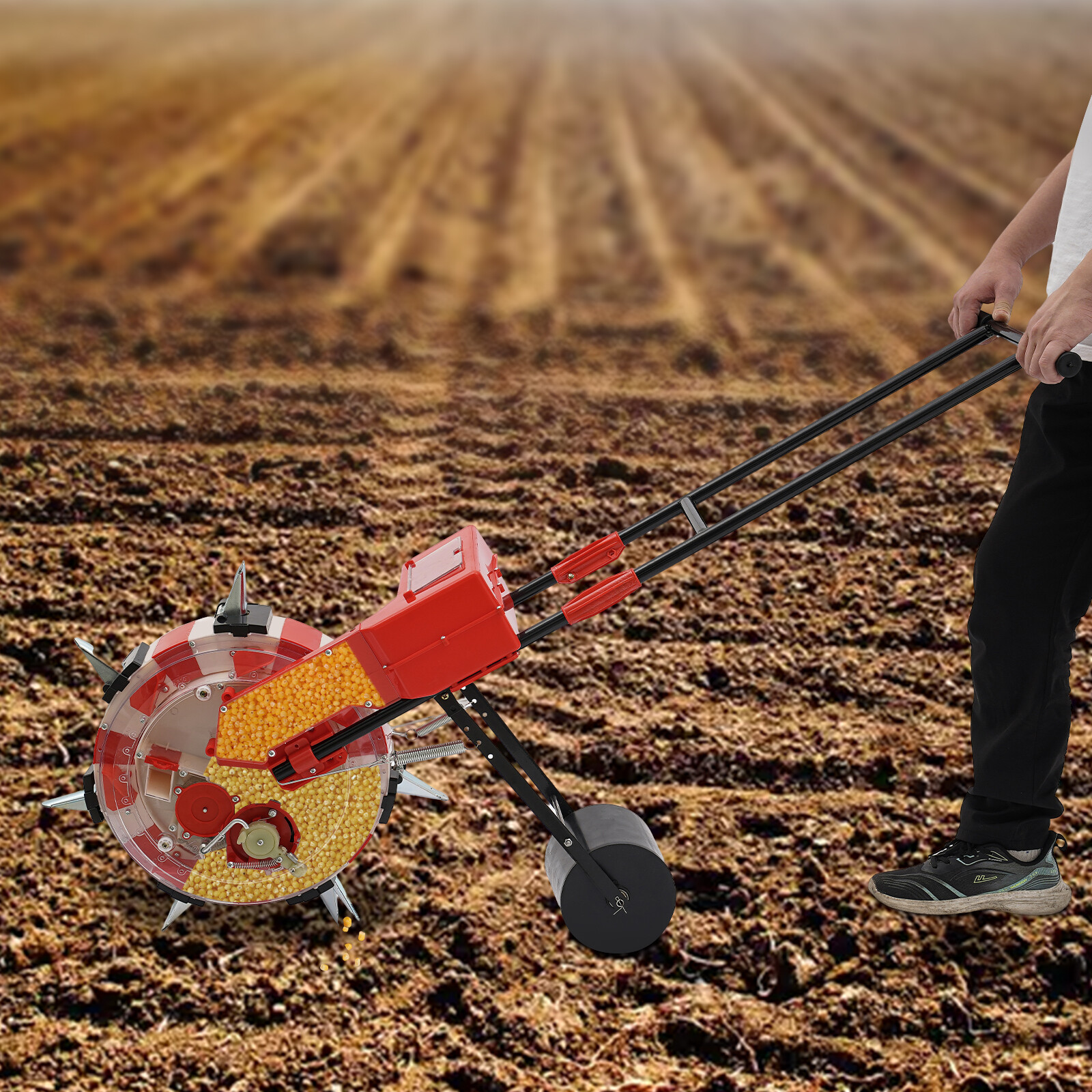 Garden Seeder, Manual Seeder, Seeder Planter, Hand-push Seeder
