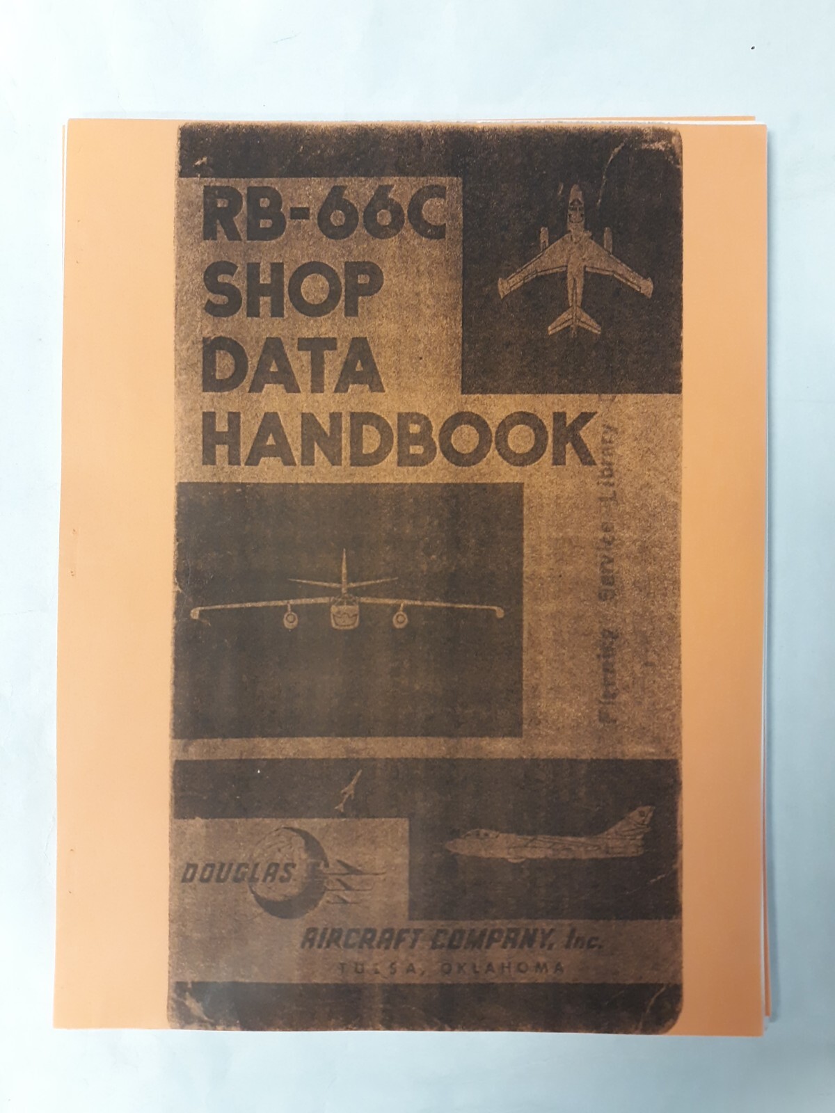 Douglas Model RB-66C Shop Data Handbook & Newspaper Article Copy