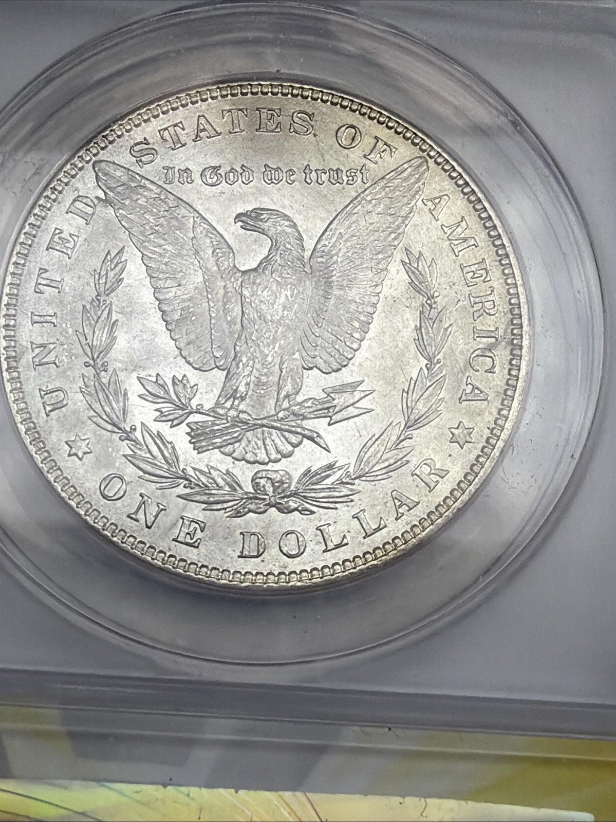 1884 Morgan Silver Dollar ANACS MS63 90% Silver