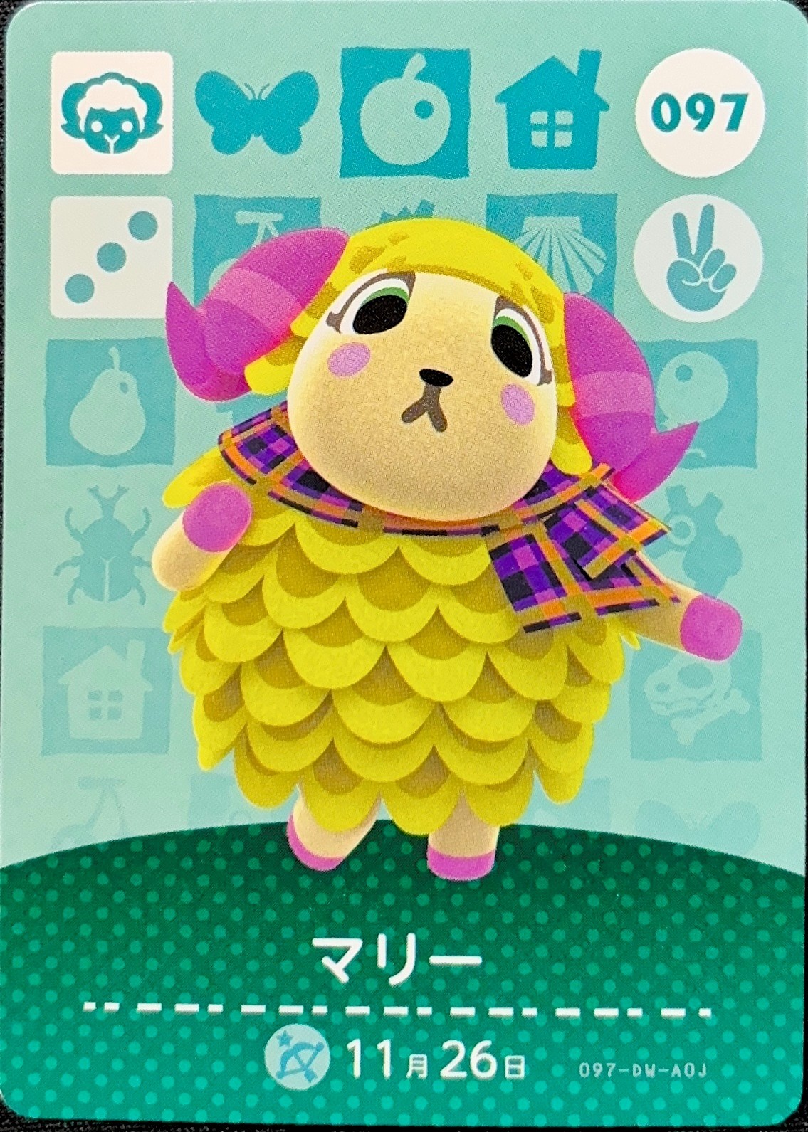 Nintendo Animal Crossing Amiibo Card 097 Willow Japanese Ver NEW