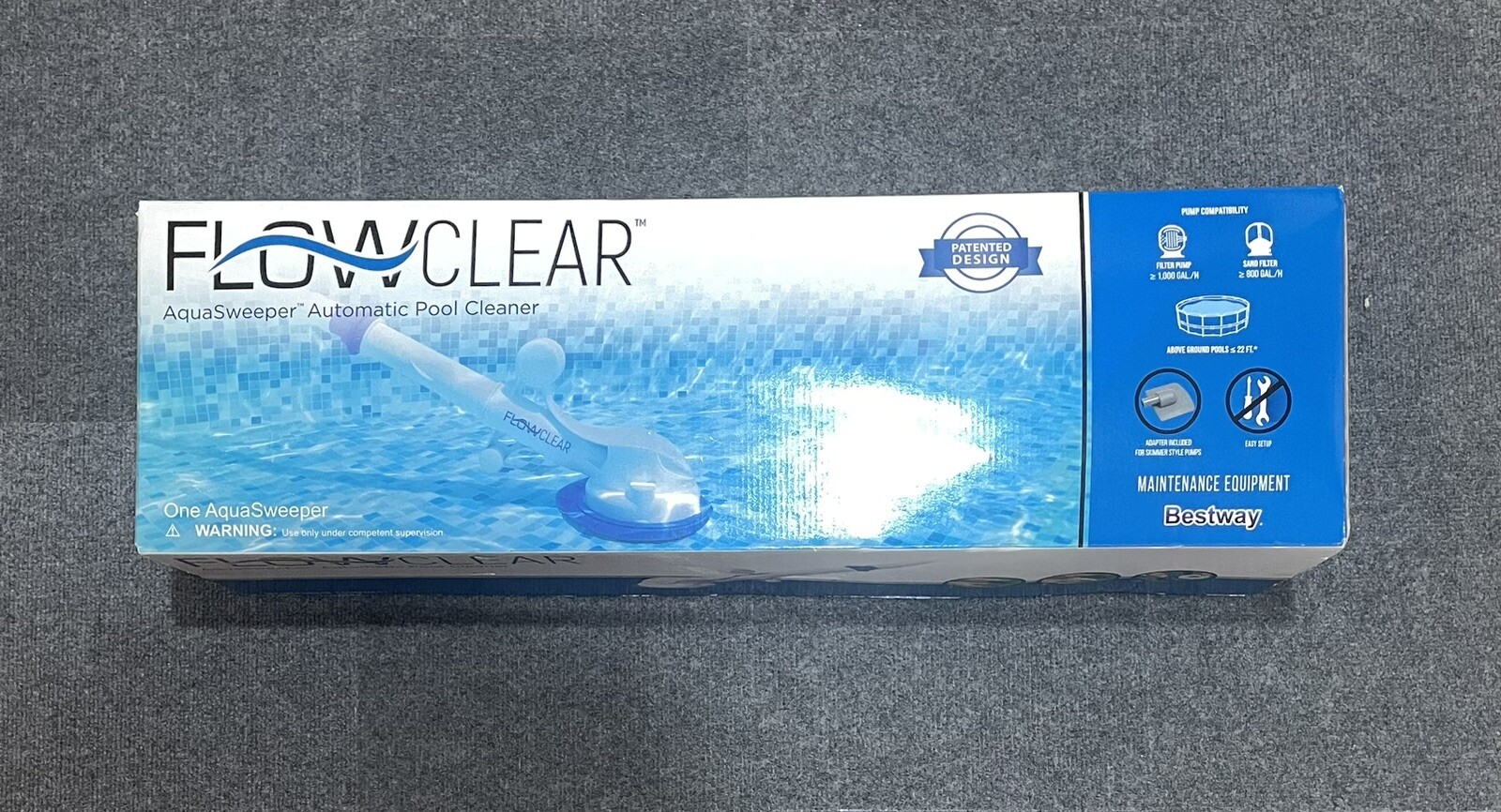 Bestway FlowClear AquaSweeper Automatic Pool Vaccuum For Above Ground Pools, New