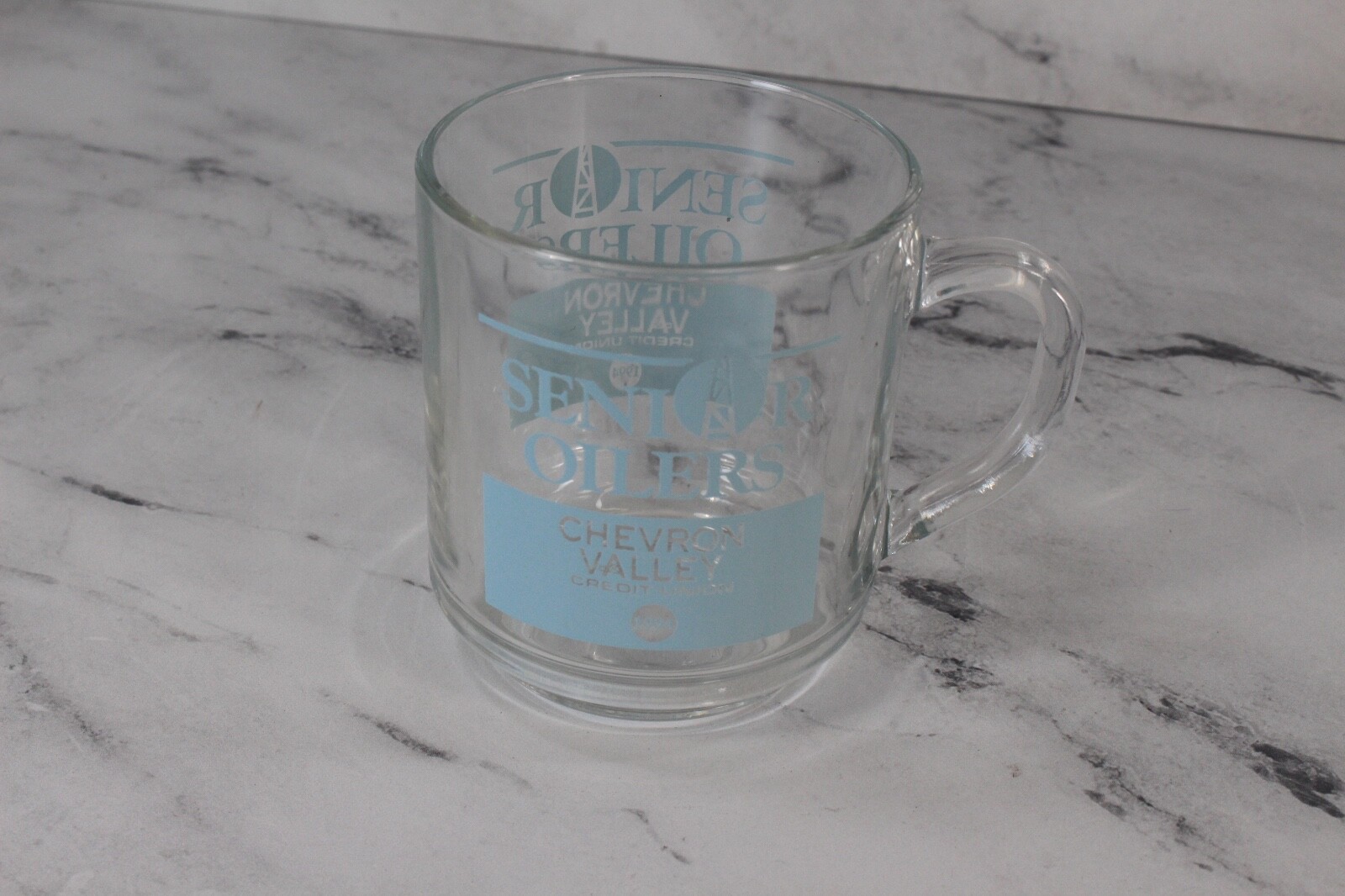 Vintage Chevron Glass Cup - 1994