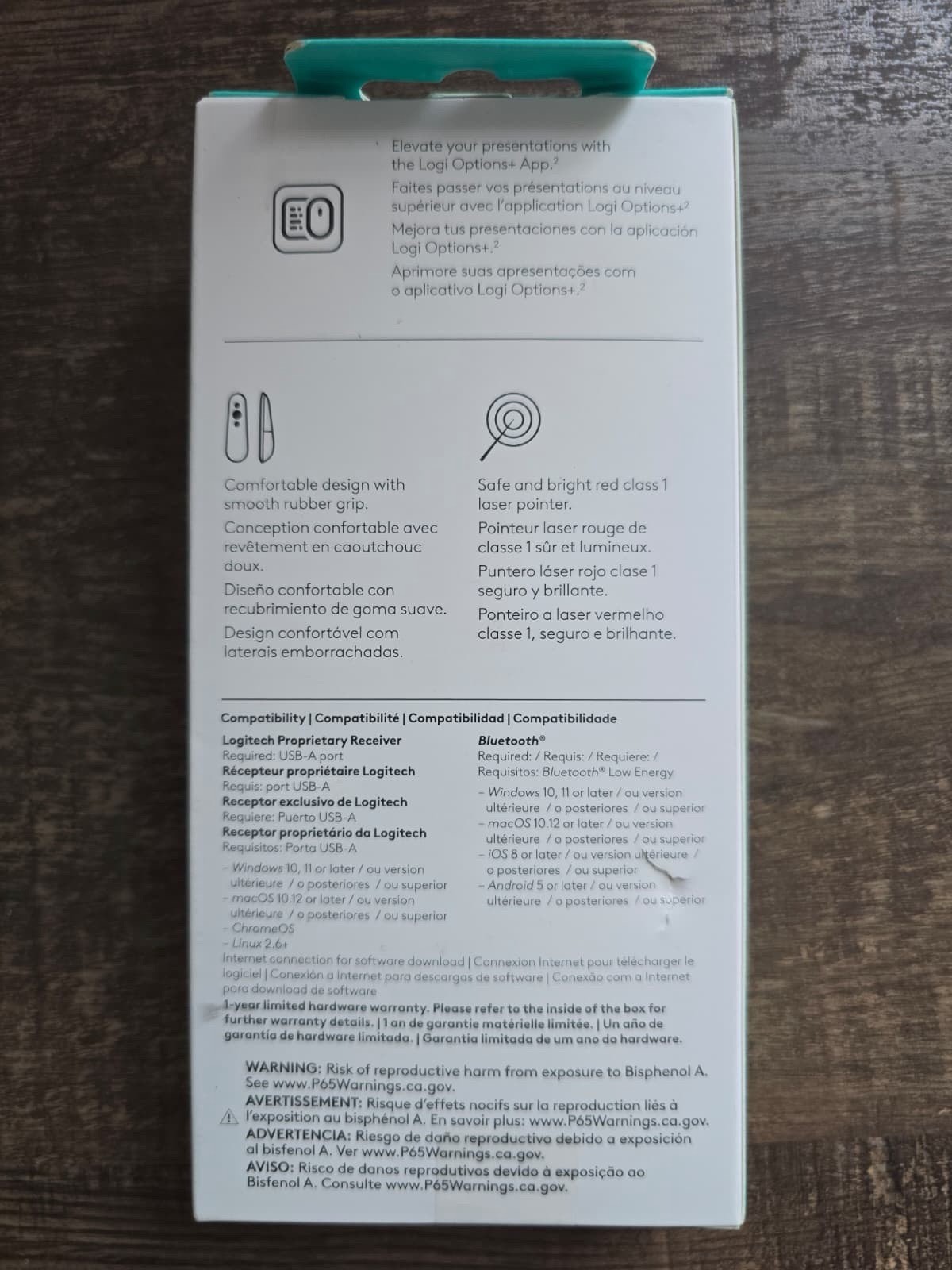Authentic Logitech R500s Laser Presentation Remote (910-006518) Brand New