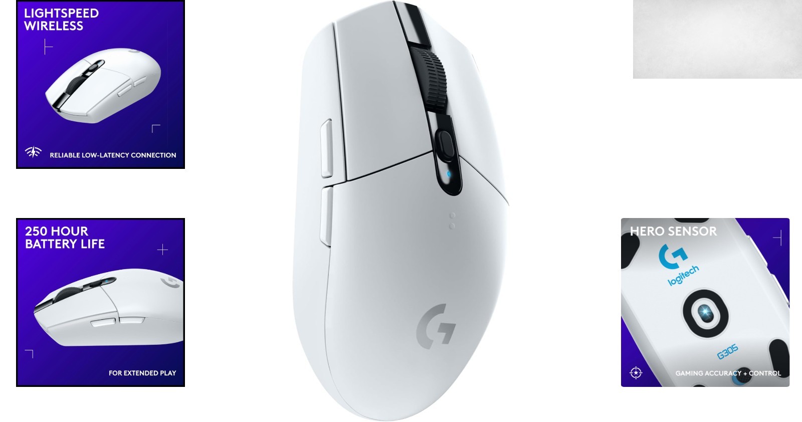Logitech 305 LIGHTSPEED Wireless Gaming Mouse 12,000 DPI - Ultimate Precision