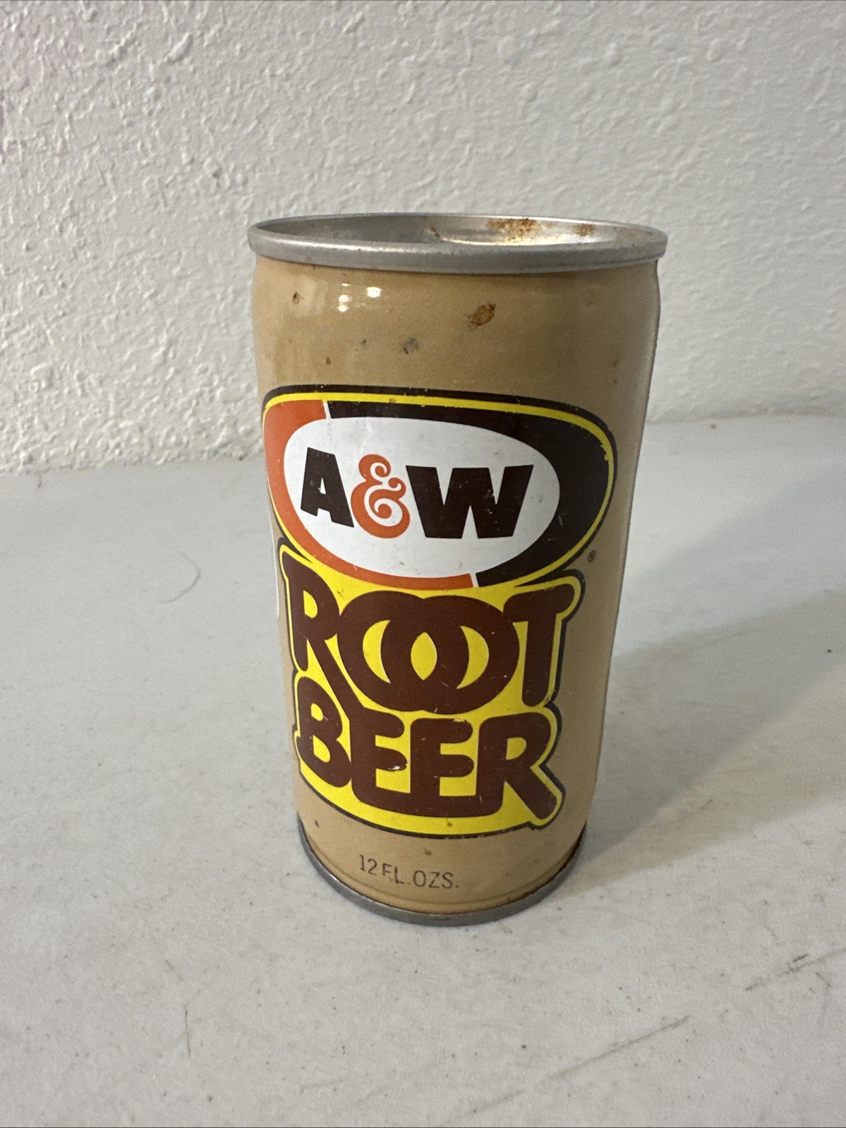 Vintage A&W Root Beer 12oz Soda Pop Can