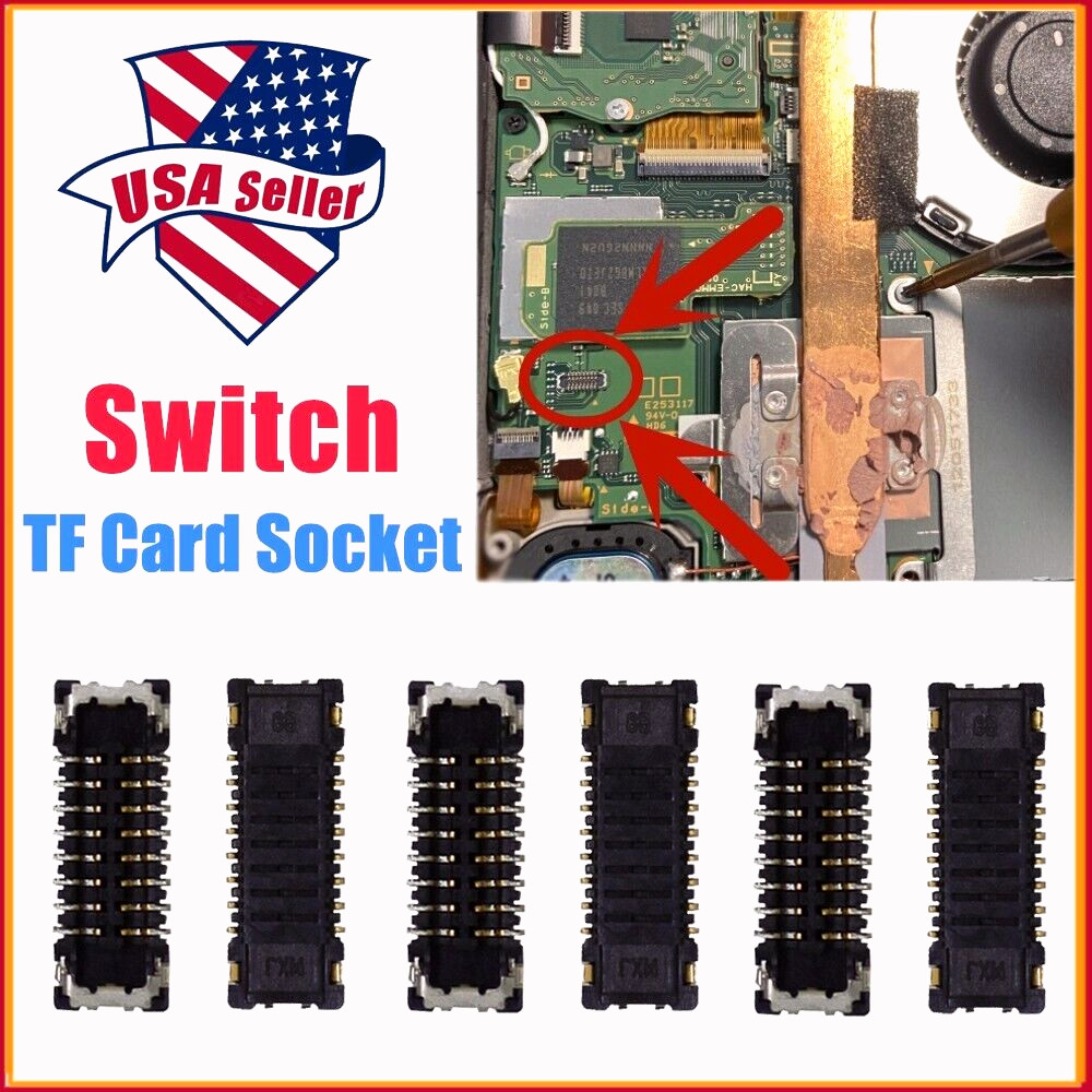 Original Memory Micro SD TF Card 16pins Socket For Nintendo Switch NS
