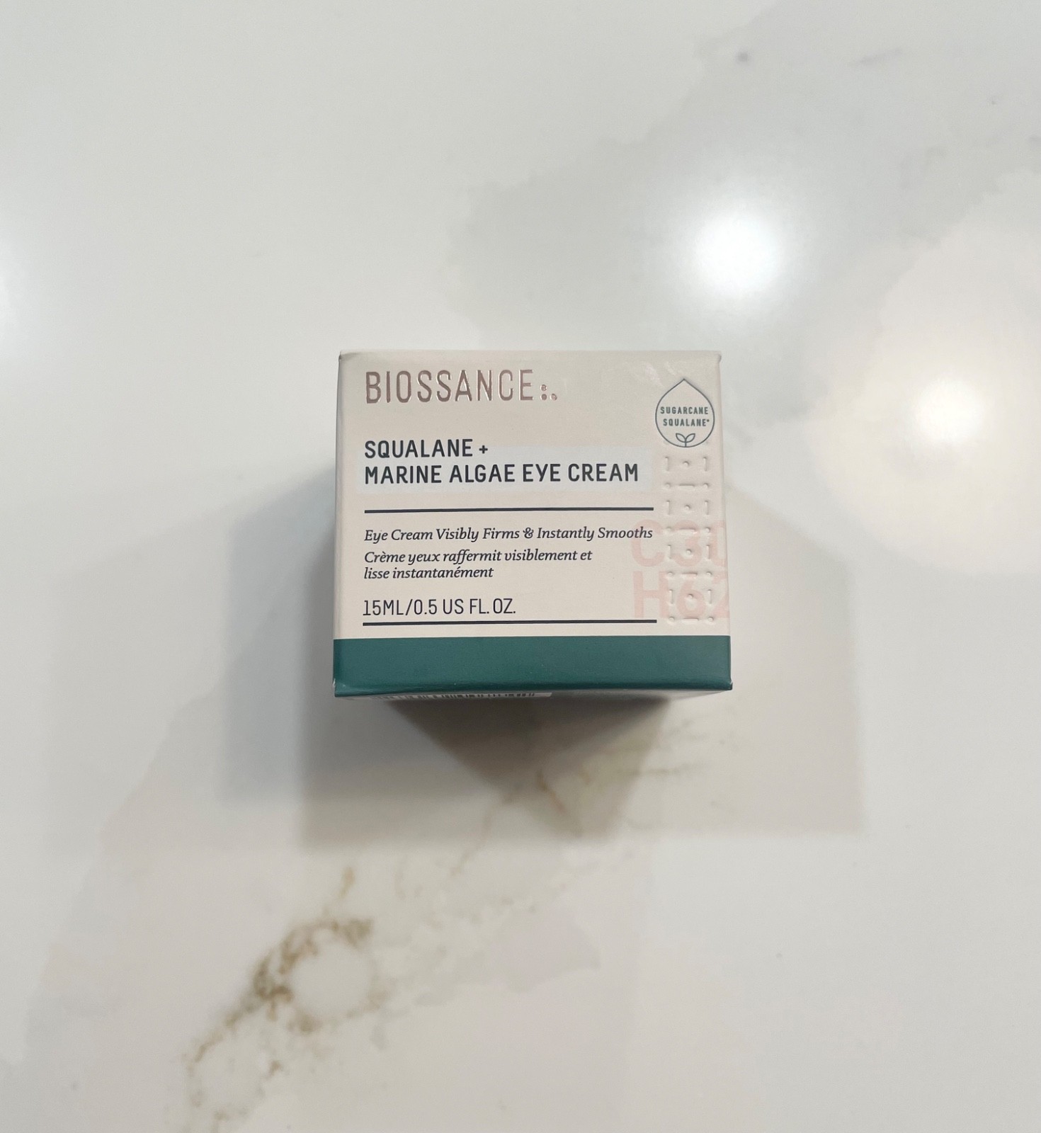 Biossance Squalane + Marine Algae Eye Cream Full Size 15 ml / 0.5 fl oz NIB