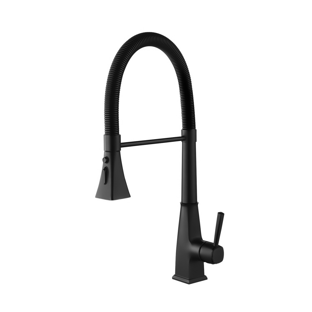 Kitchen Faucet with Pull Down Sprayer Single Handle High Arc Stainless Steel