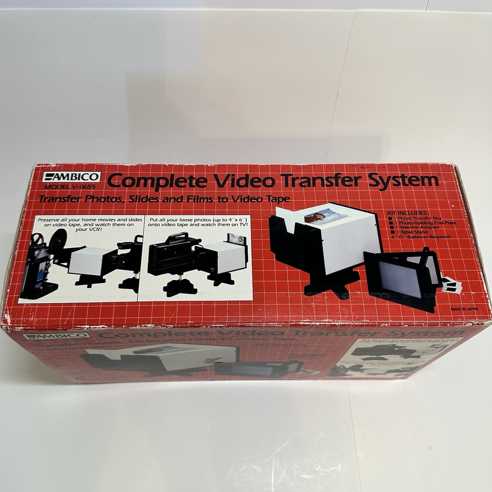 AMBICO V-0655 Complete Video Transfer System Slide/Photo To Video New Old Stock