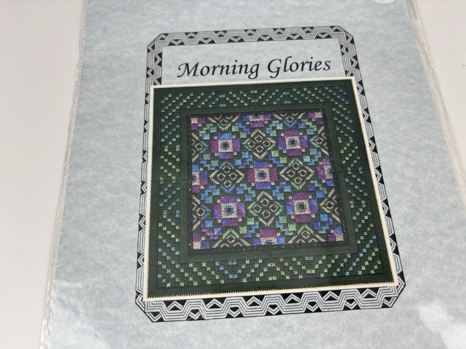 From Nancy’s Needle Quilt Series Morning Glories Needlepoint Pattern 1S
