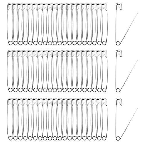 50 PCS Safety Pins Heavy Duty Quilting Pins, Large Safety Pins 85mm / 3.3 Inch