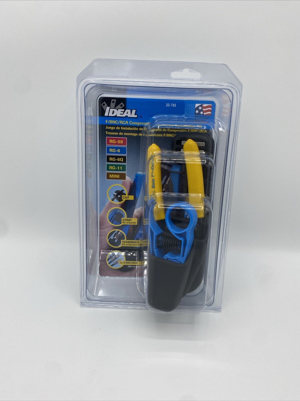 IDEAL F/BNC/RCA COMPRESSION CONNECTOR INSTALLATION KIT 33-793