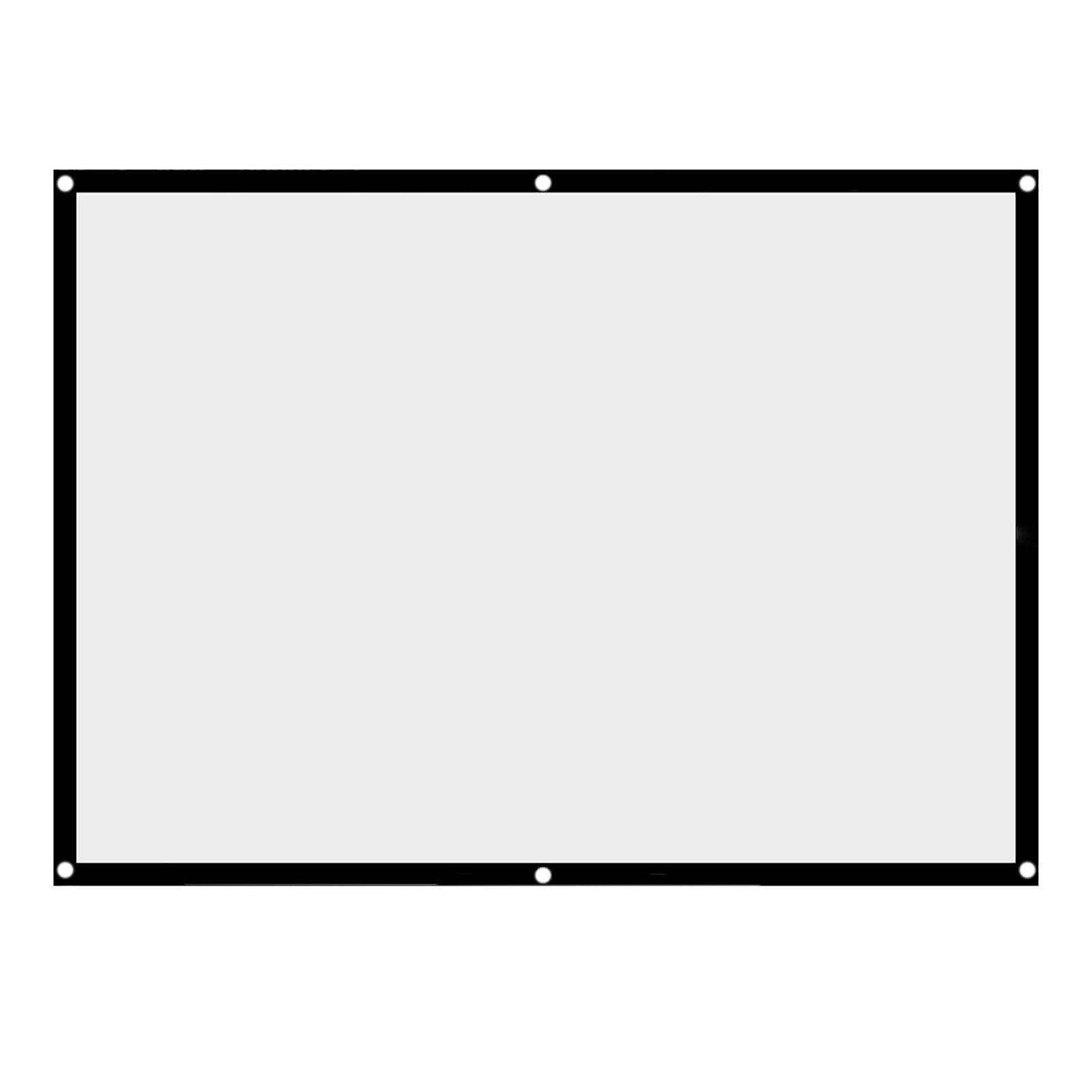Portable Foldable NOn Crease White Projector Curtain Projection Screen 4:3 100in
