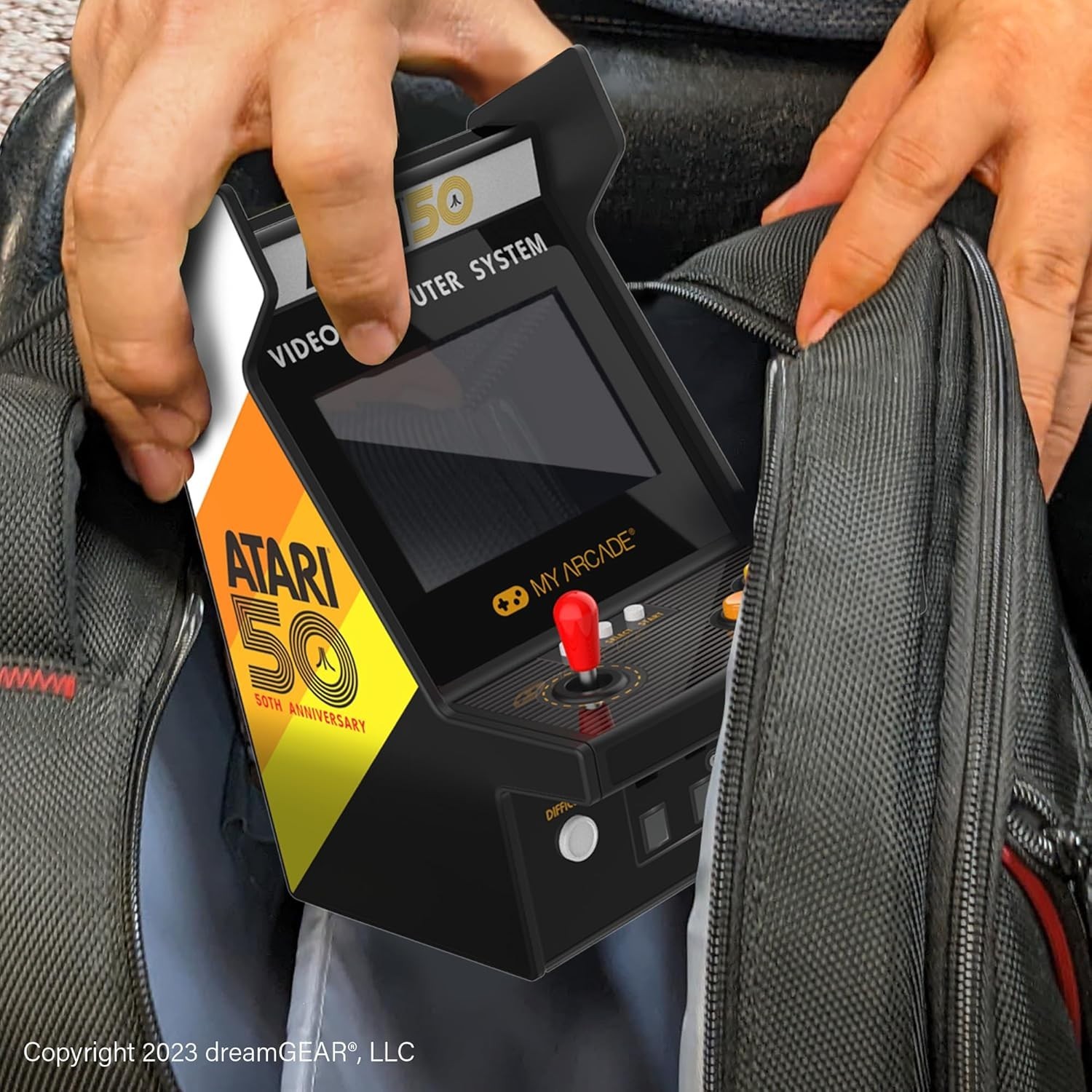 Portable Atari Micro Player Pro - 100 Retro Games with High-Res Display