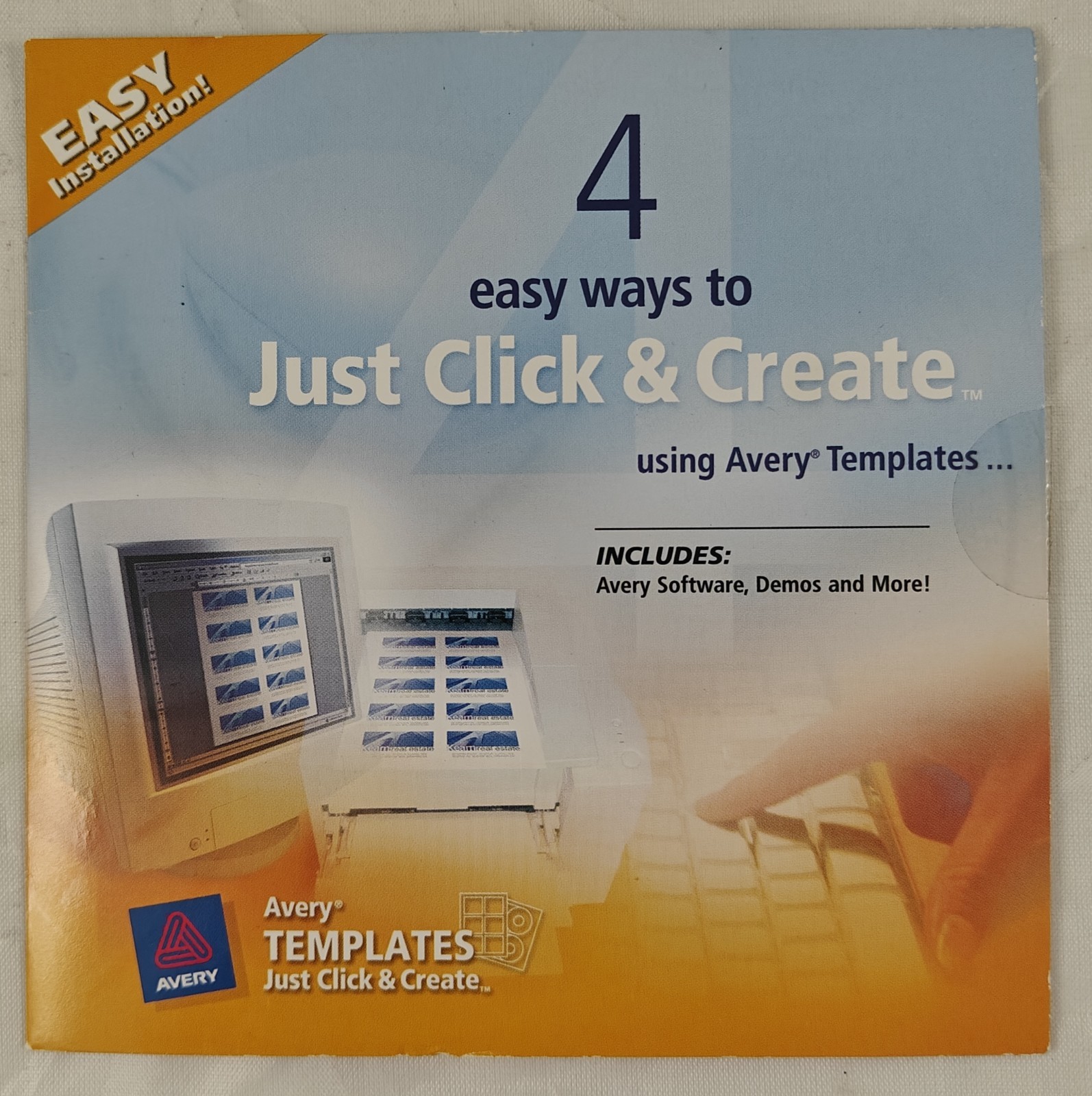 Avery "Just Click & Create" software and template package Avery design software