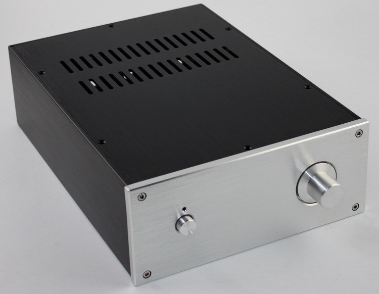 Aluminum Chassis DIY HIFi Project Box home audio Amplifier Case W218 D308 H92mm