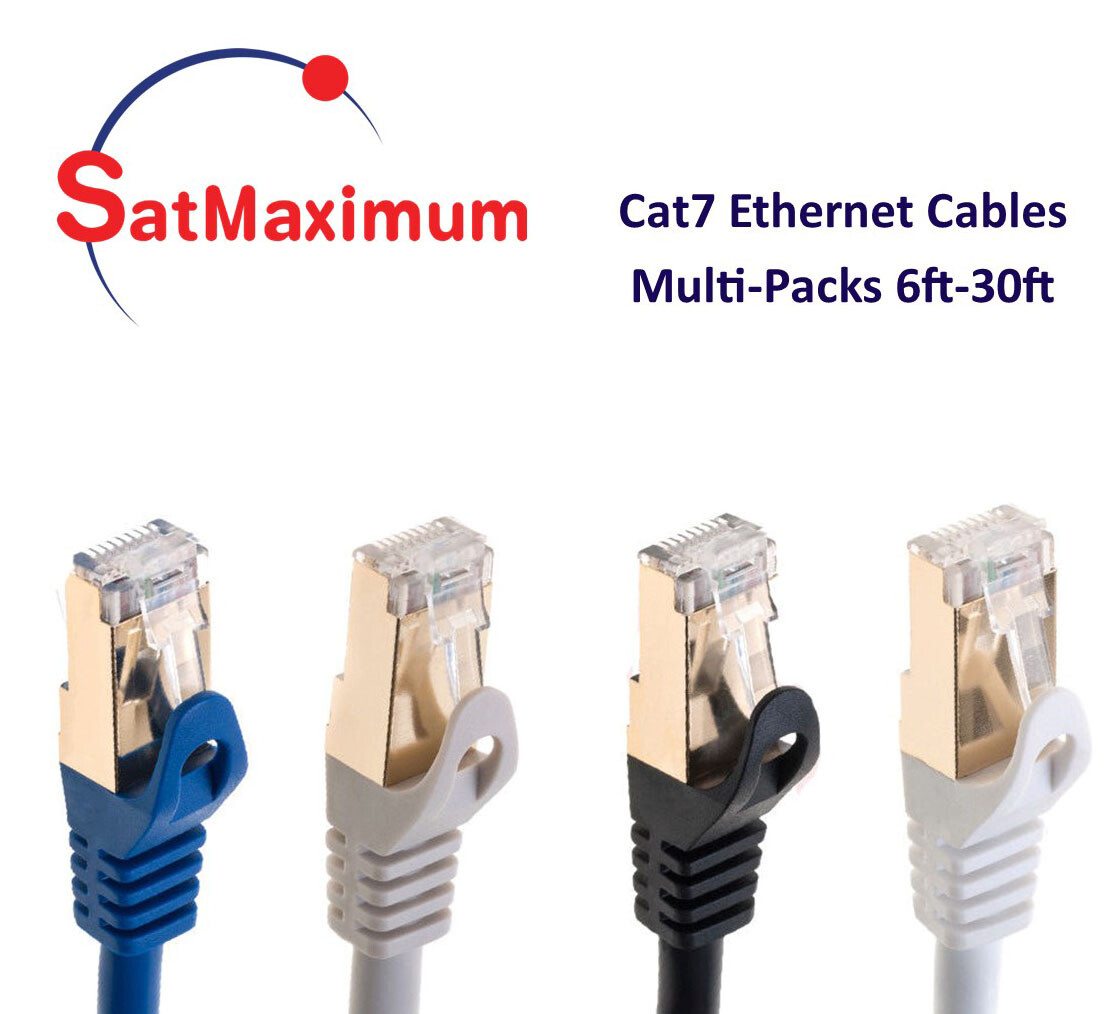 Cat7 SFTP Ethernet Network Patch Cable High Speed Wire  6FT- 30FT Multipack LOT