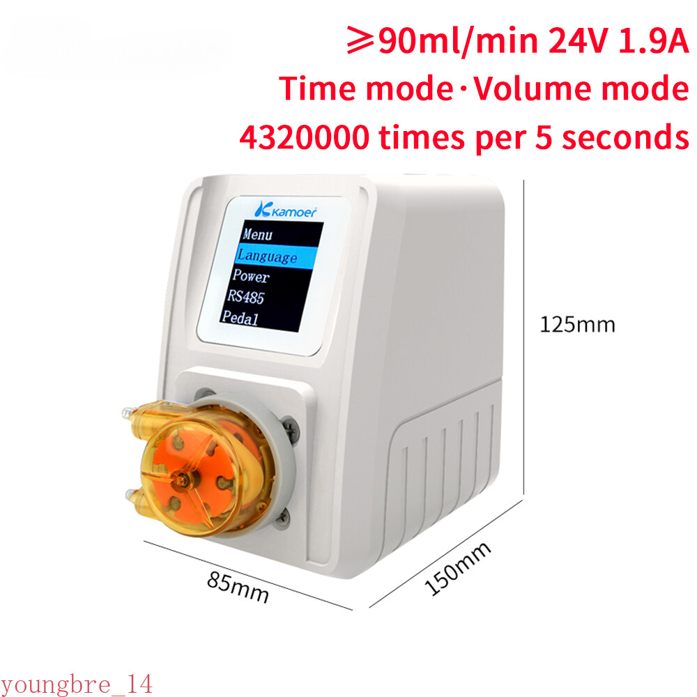 M1-STP Peristaltic Pump 24V Stepper Dosing Pump with LCD Screen and For Lab