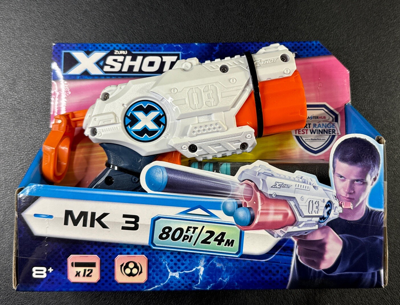 Zuru X Shot MK3 Includes 12 Foam Darts Brand New Toy Gun in Box  7" White