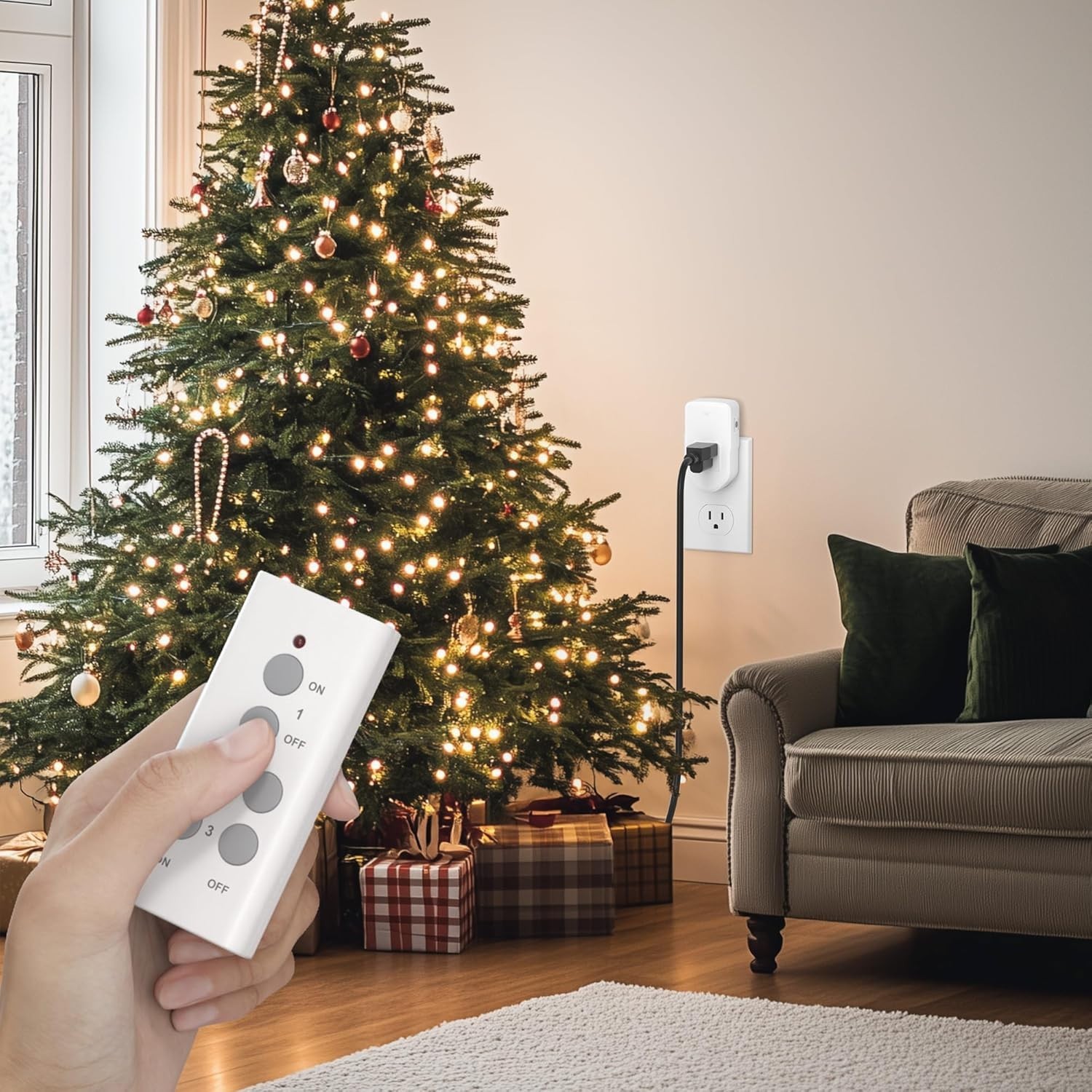 Wireless Remote Control Outlet - 100ft Long Range for Lights & Appliances