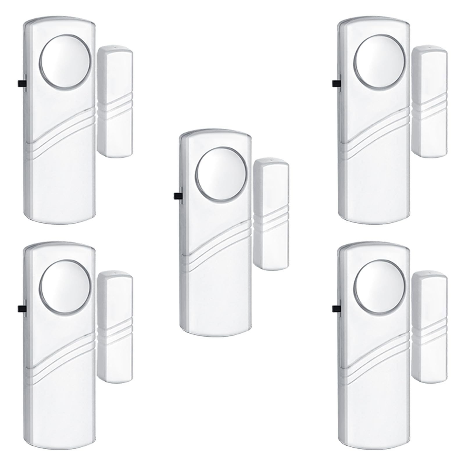 PLOJOP Security Window Door Alarm, Portable 90dB Wireless Sensor for white