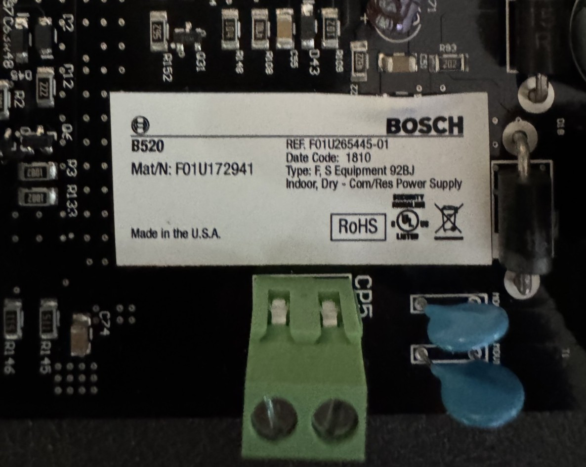 Bosch B520, Auxiliary Power Supply Module-New