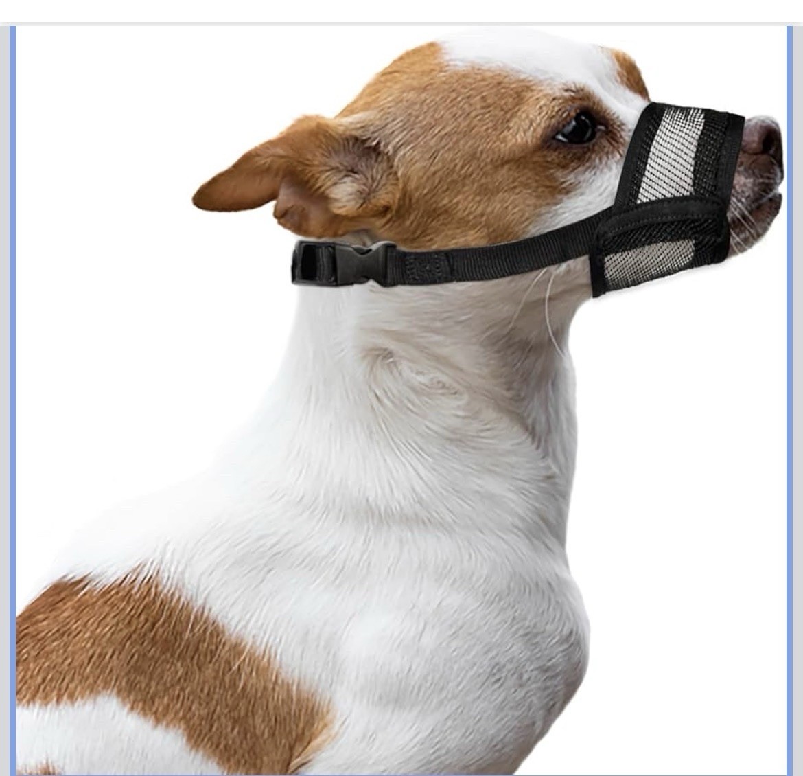Dog Muzzle for Dogs – Soft Air Mesh Breathable Drinkable  Dogs X-S (3.9”- 5.1”)