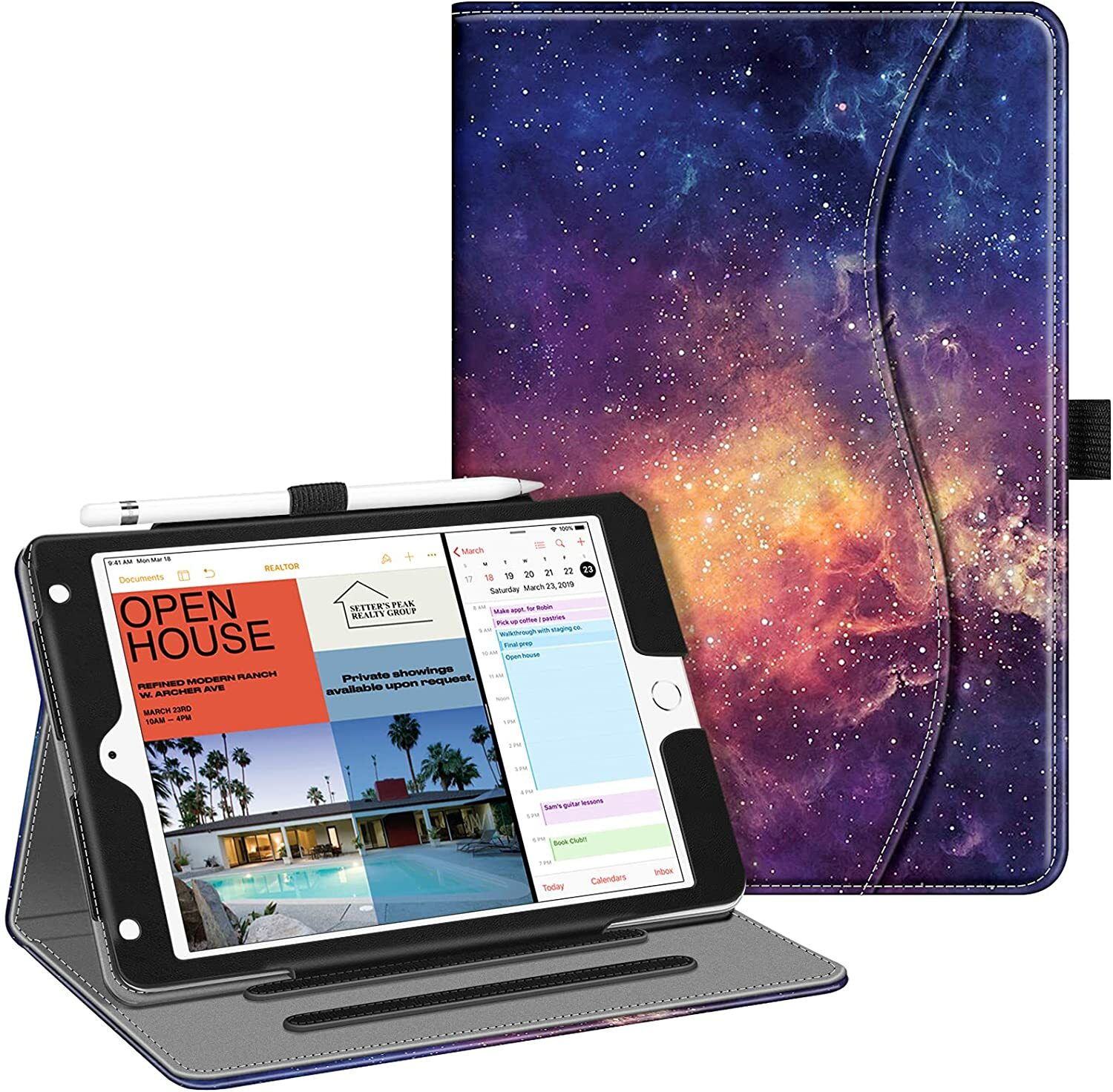 For Apple iPad Mini 4 7.9 inch Tablet Multi-Angle Case Cover Stand Wake / Sleep