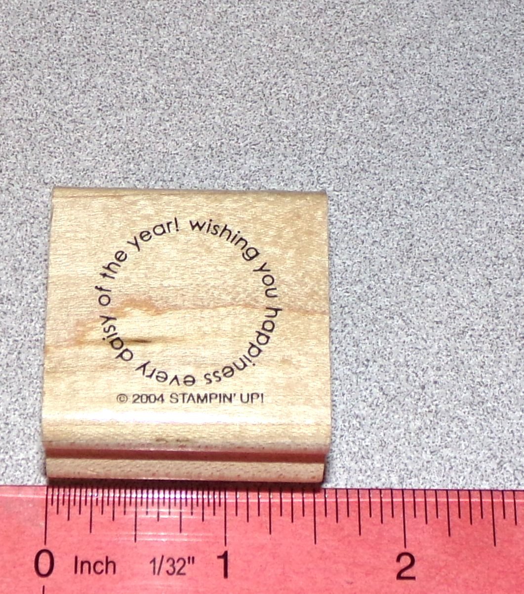 Wishing you happiness Rubber Stamp Single every daisy of the year Stampin Up