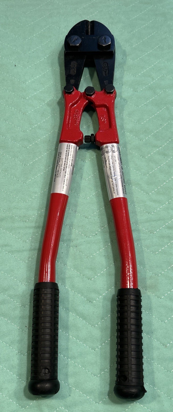450mm 18 inch Bolt Cutter With Soft Rubber Grip Soft & Medium Metals