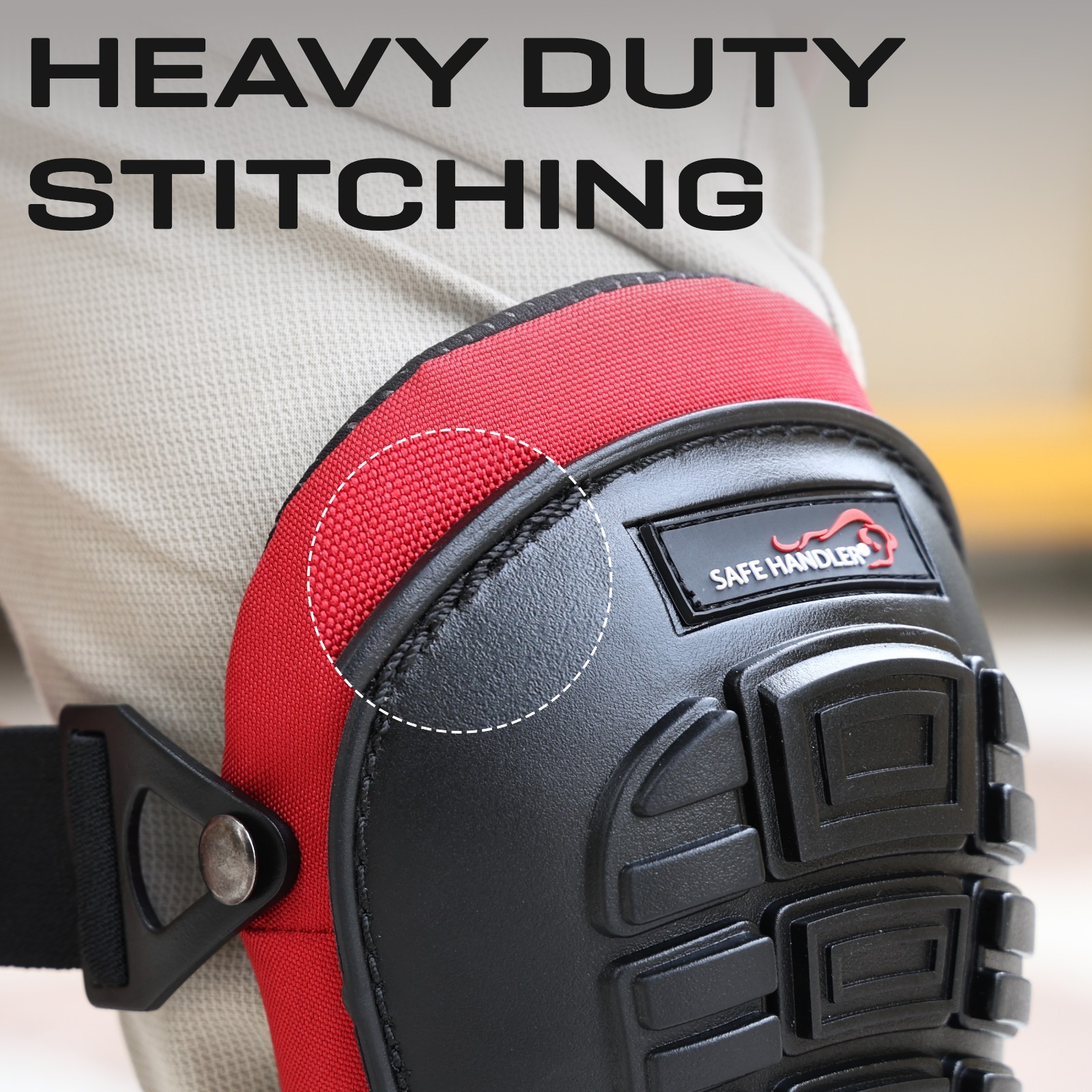 Bison Life Knee Pads for Work Safety Construction Gel Cushion & Foam Padding