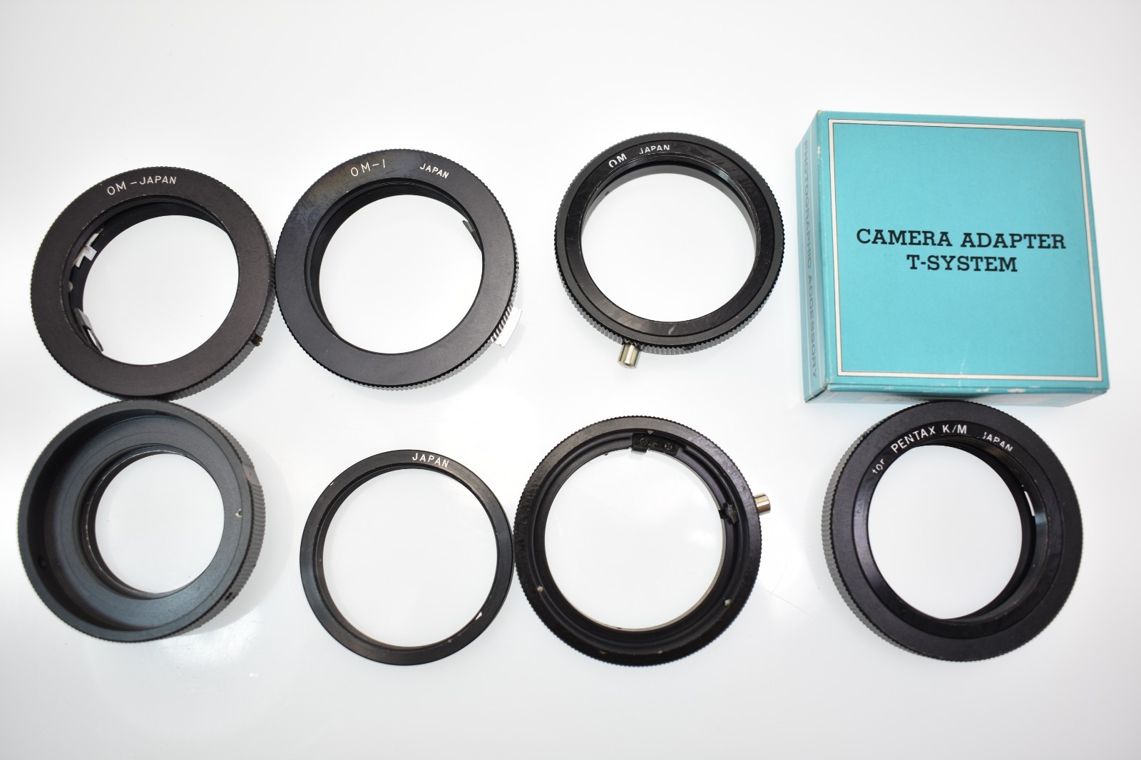Pentax k/m Mo-1 Camera telescope t-system adapters lot