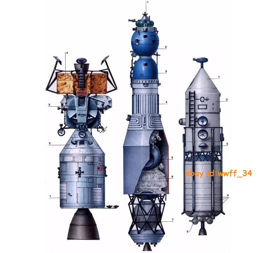 1/200 CCCP Lunar Launch Program N1 Heavy Carrier Rocket Finished Static Model