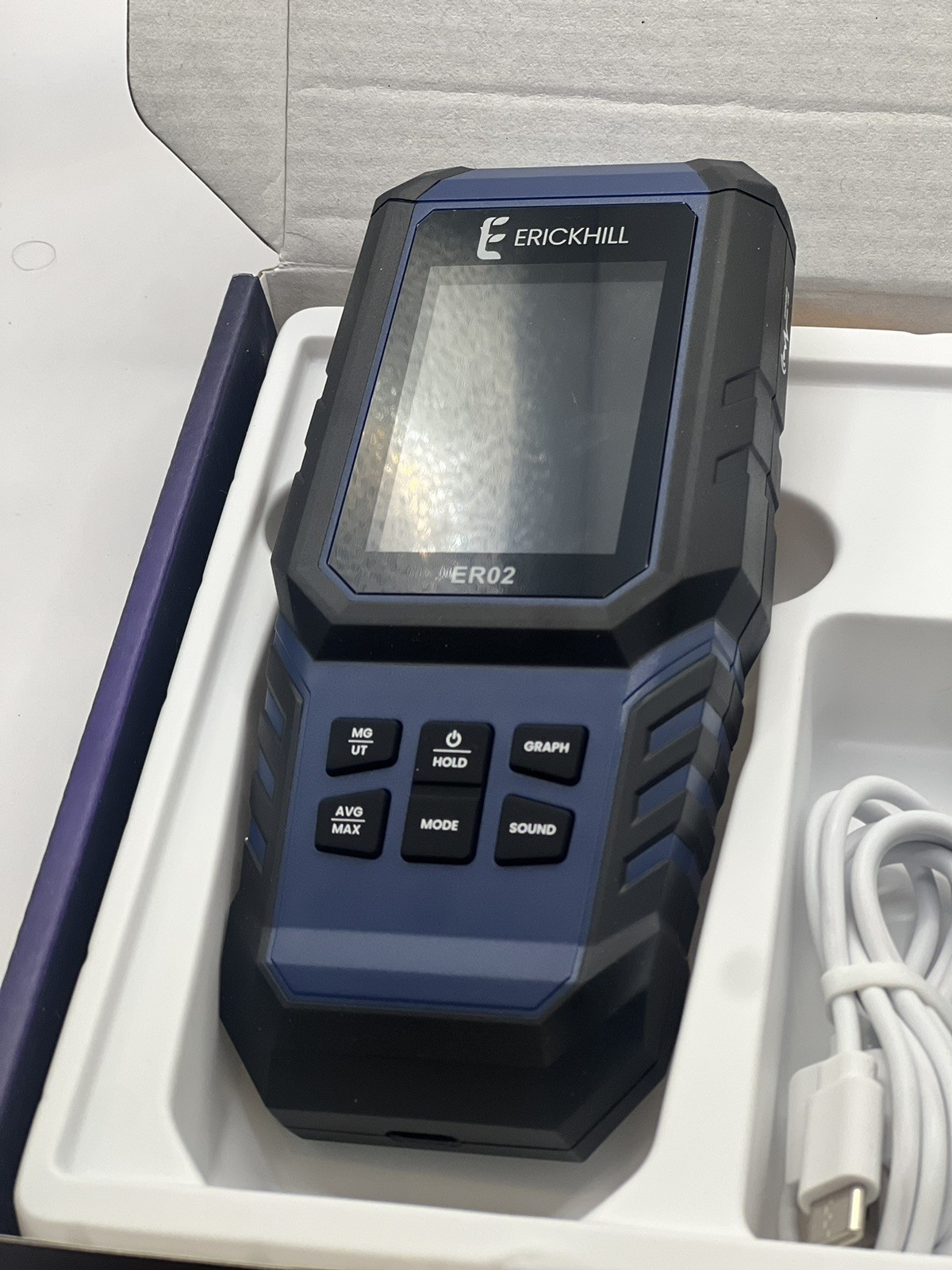 Erickhill ER02 Rechargeable EMF Tester 3 In 1 EF RF EMF Meter