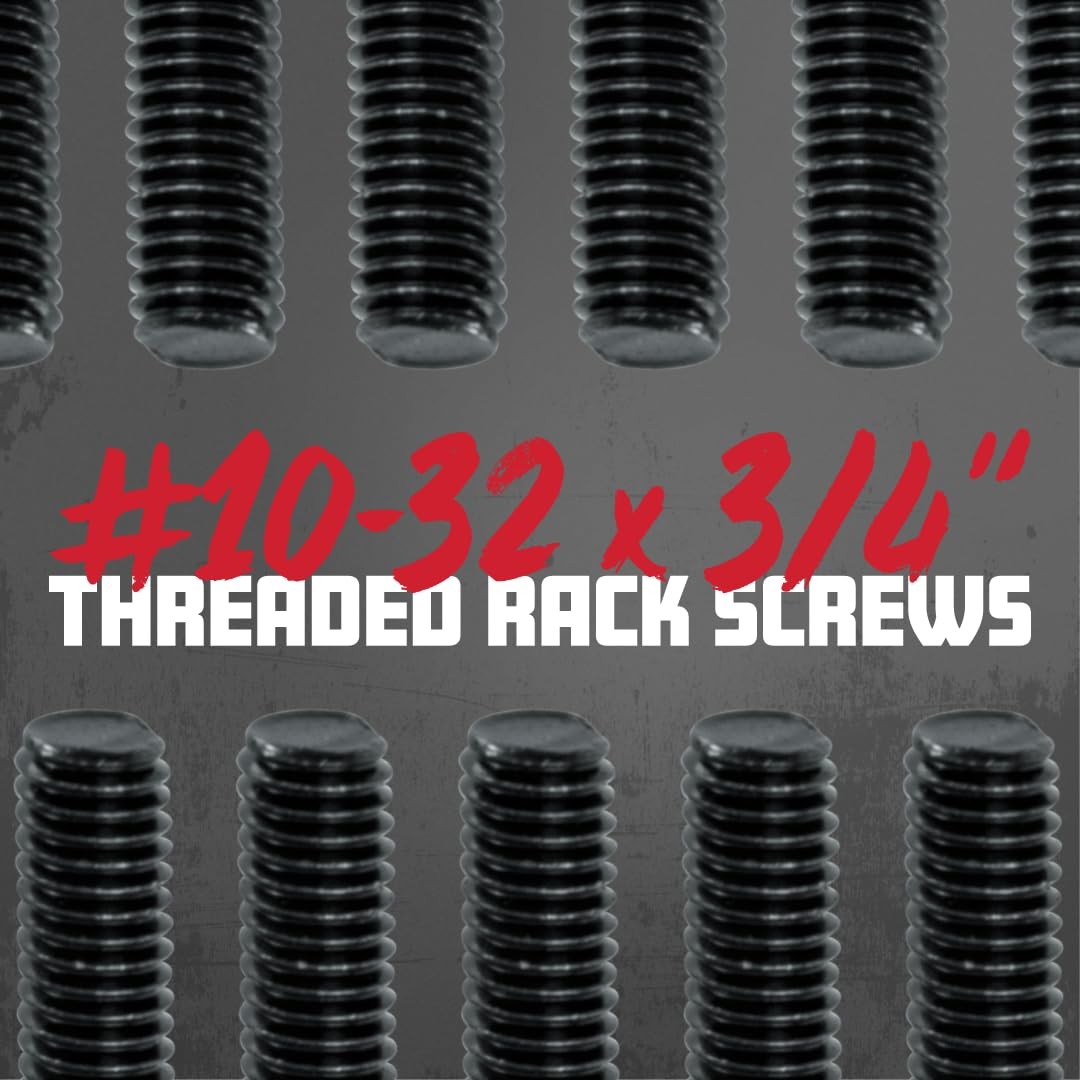 Gator Rackworks Standard Size Rack Screws, 25 Pack 25 Pack, Black