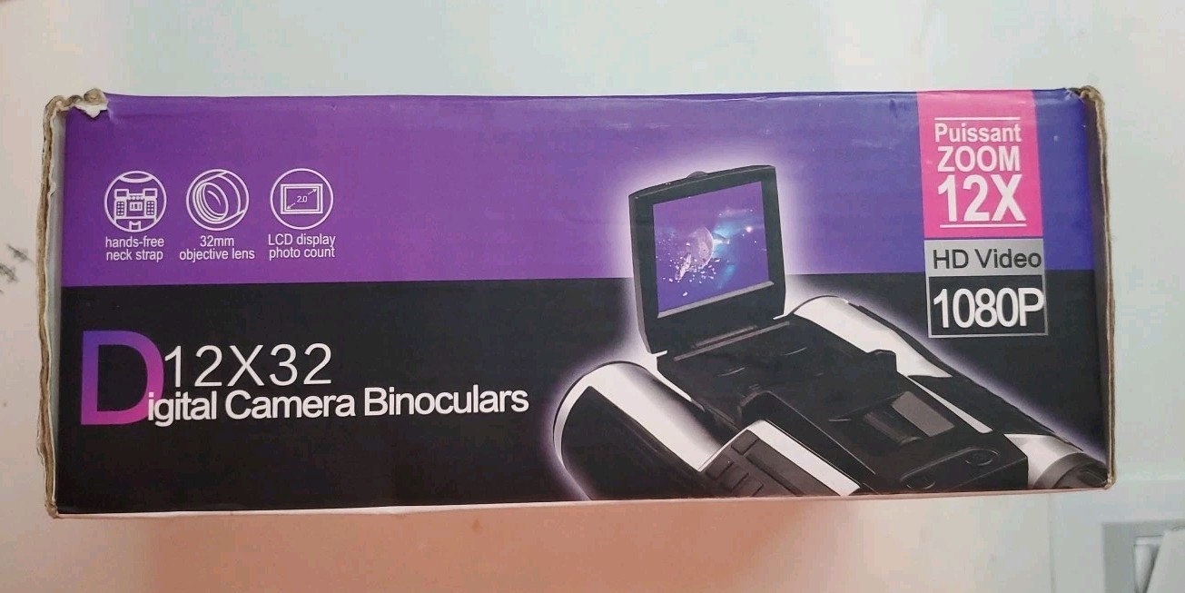 Digital Camera Binoculars Puissant Zoom 12X32 Preowned
