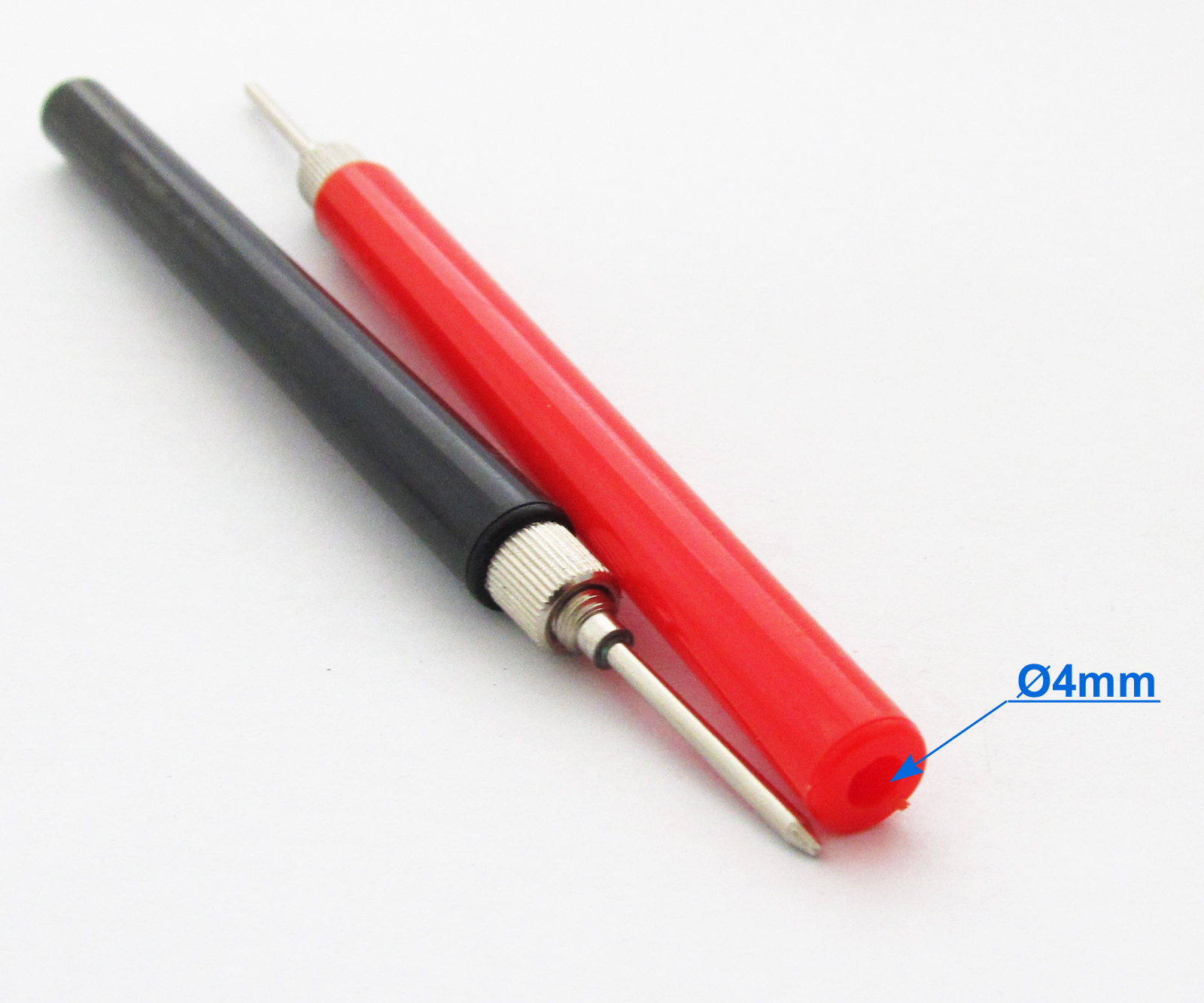 1pair Multimeter Test Probe without Cable Assemble & No Solder Long Handle DIY