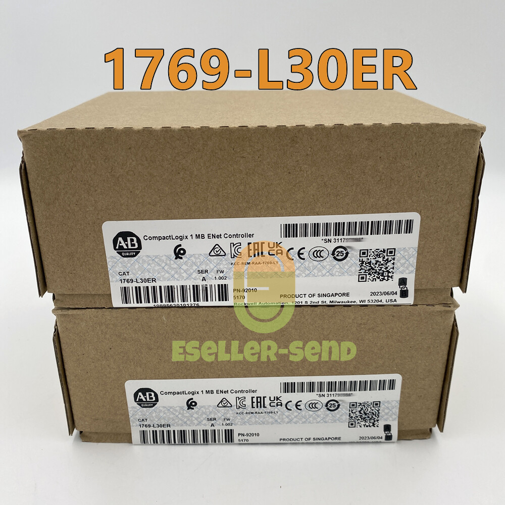 Allen-Bradley 1769-L30ER AB CompactLogix 1 MB ENet Controller 2023 New Sealed TX