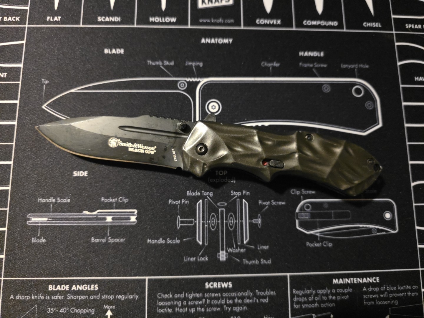 Smith & Wesson Black Ops MAGIC Assisted Open Tactical Knife 3.4" SWBLOP3 #2