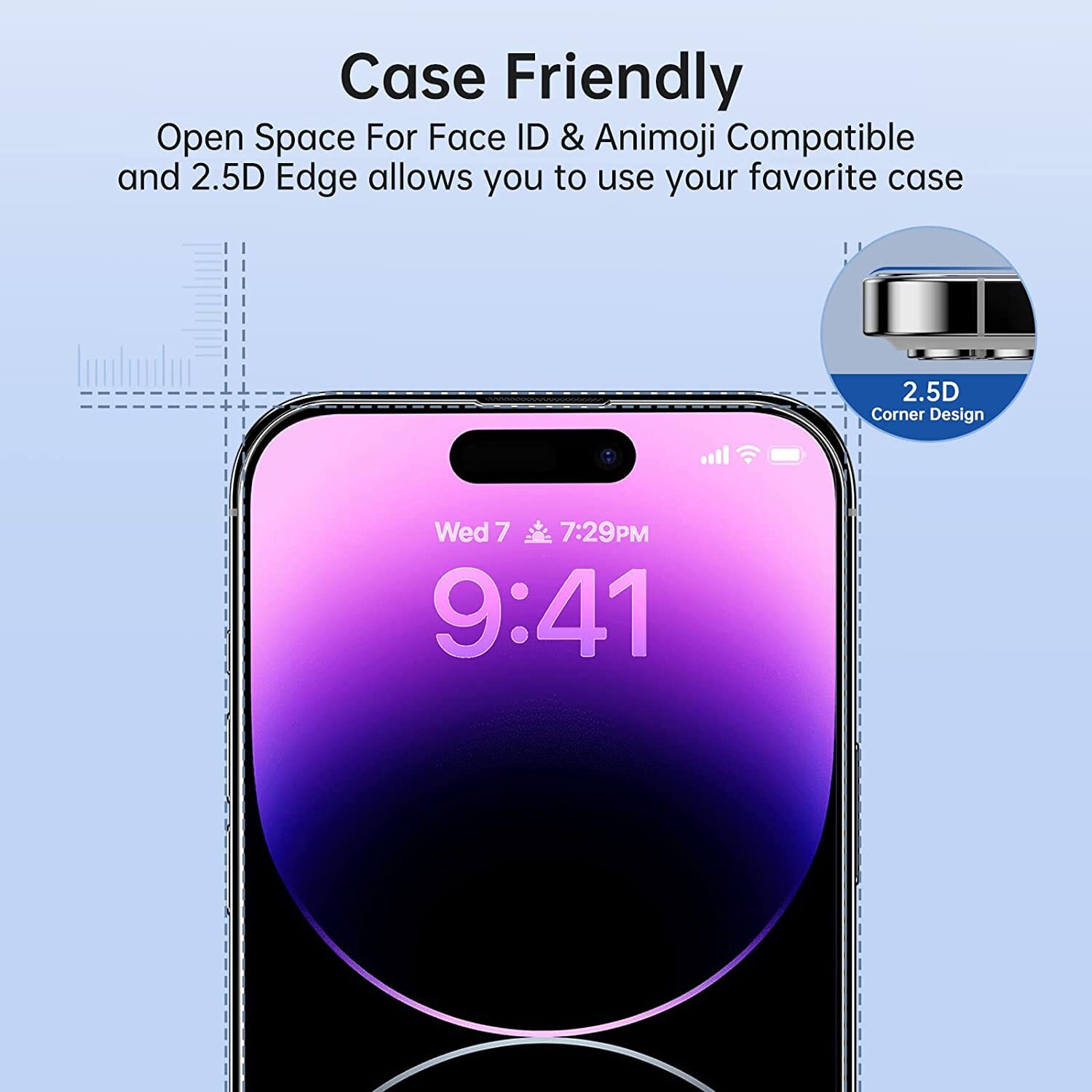 For iPhone 15 14 13 12 11 Pro Max Tempered Glass Screen Camera Protector