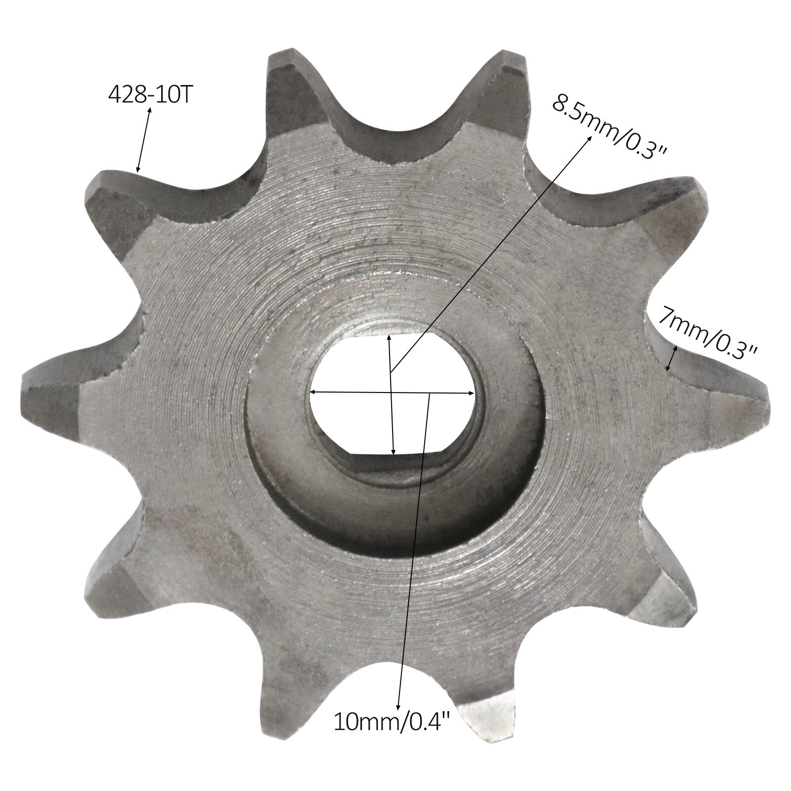 #41 428 10 Teeth Gear Sprocket for Electric Scooter ATV Go Kart Quad Dirt Bike